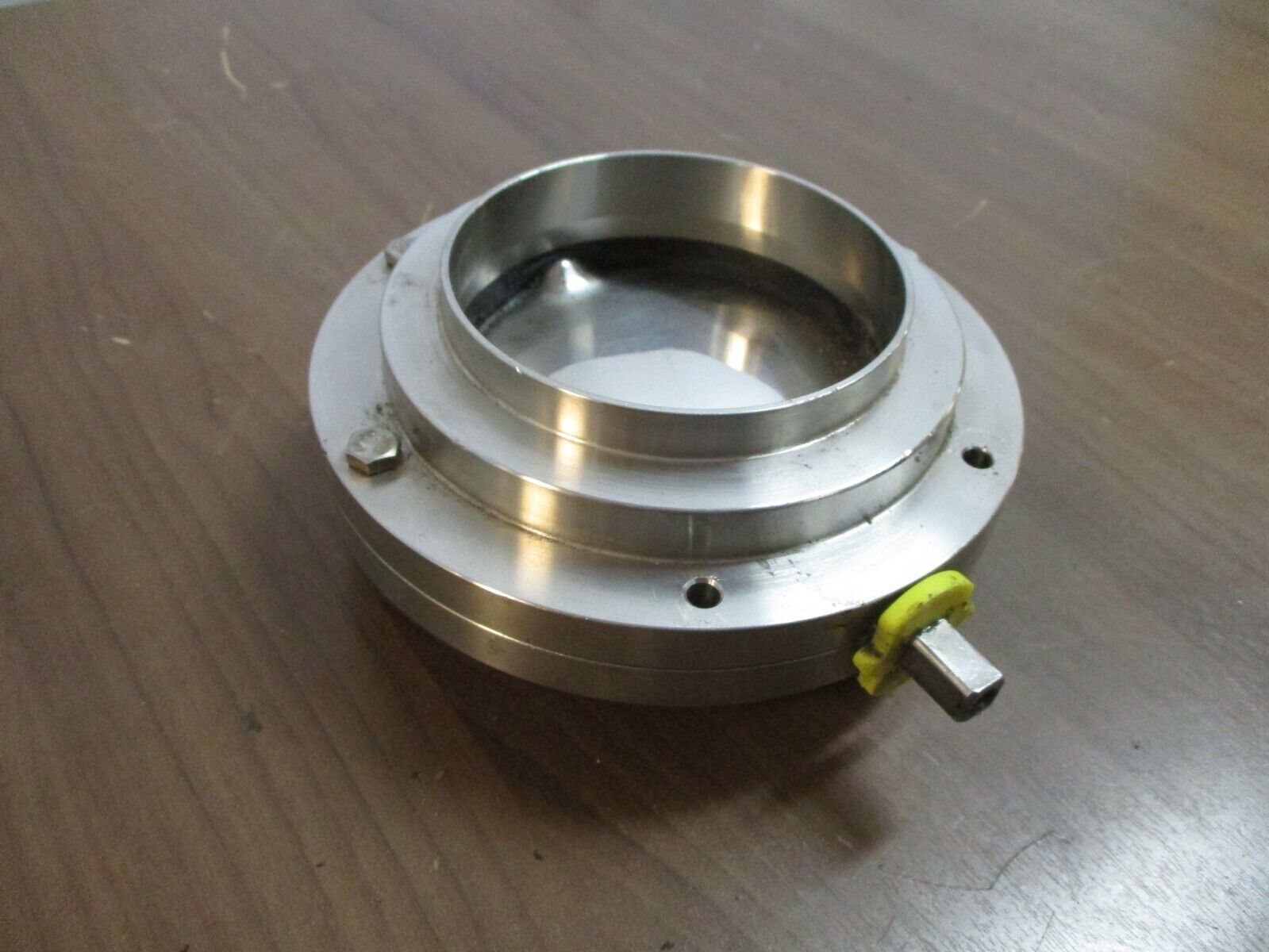 Misc. Brand Stainless Steel Butterfly Valve Size: 4" *No Handle* Used