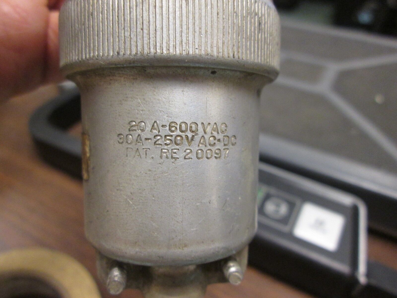 RussellStoll Connector 20A @ 600V, 30A @ 250V 4W Used