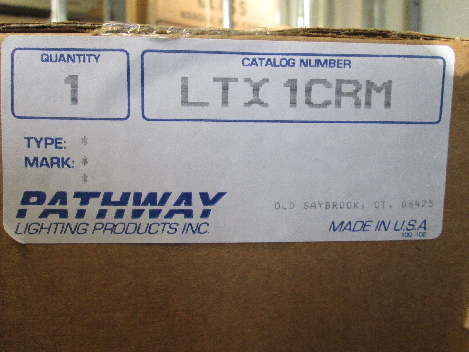 Pathway Single Face Exit Sign LTX1CRM Red with Mirror Backround 120/277V