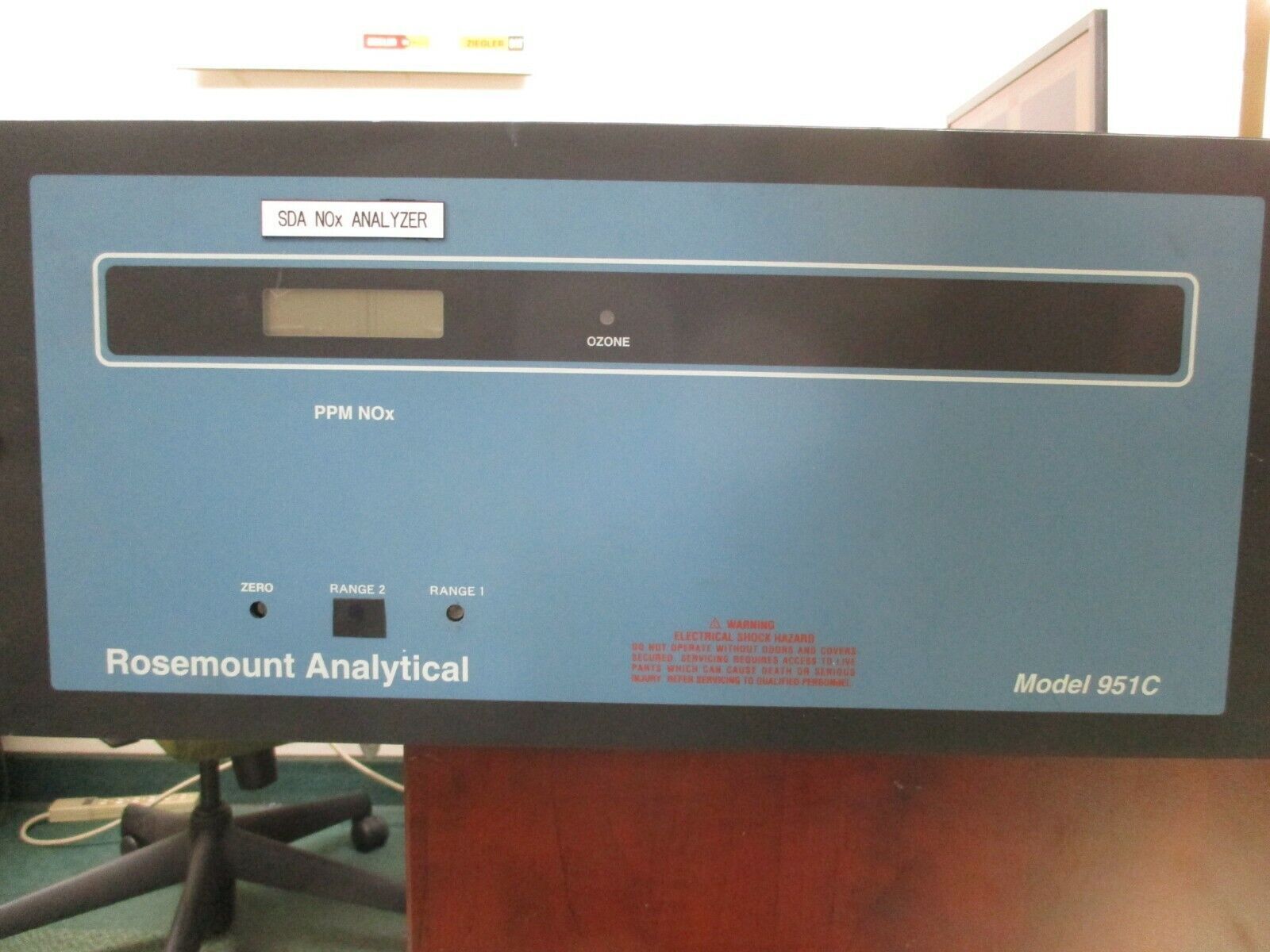 Rosemount Analytical NOx Analyzer 951C Instrument Config: 01-01-01-00-02 Used