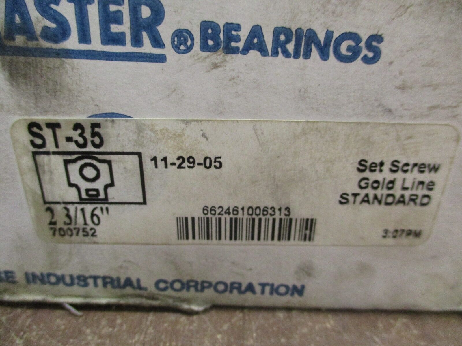 SealMaster Gold Line Take-Up Bearing ST 35 2 3/16" New Surplus