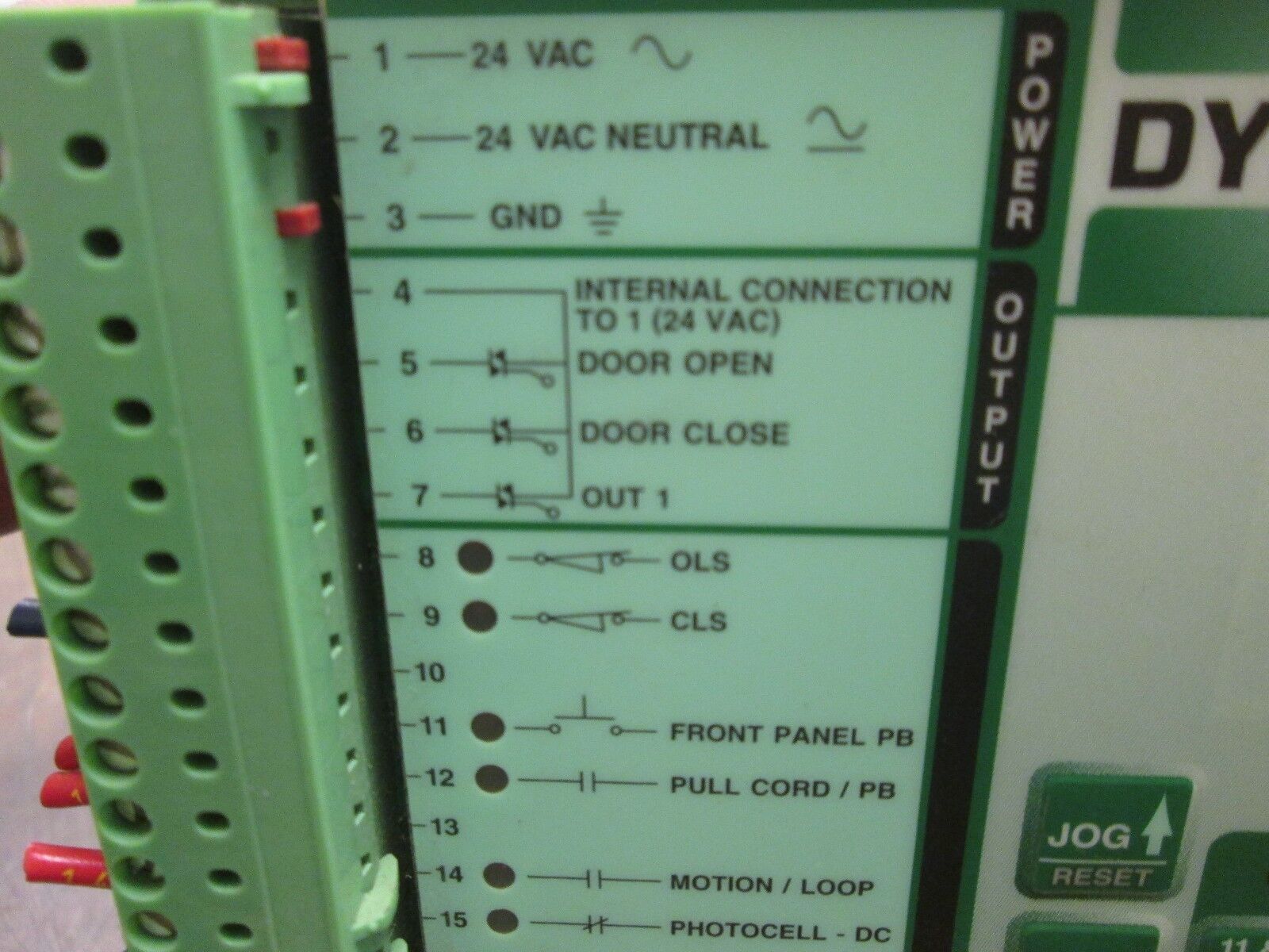 Dynaco DynaLogix Door Logic Controller DY2000 24V 50/60Hz 24VA Used