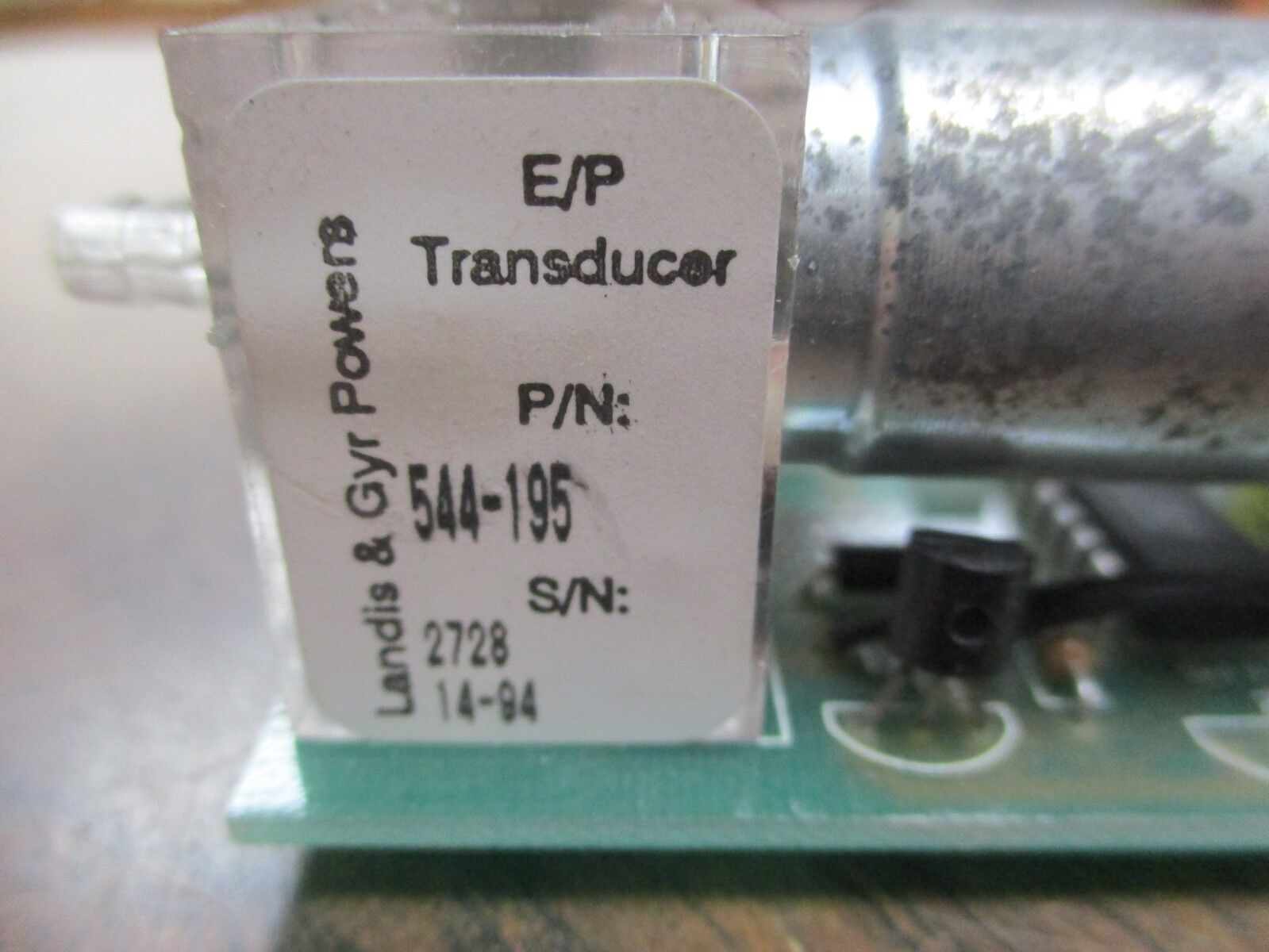Landis & Gyr E/P Transducer 544-195 Used
