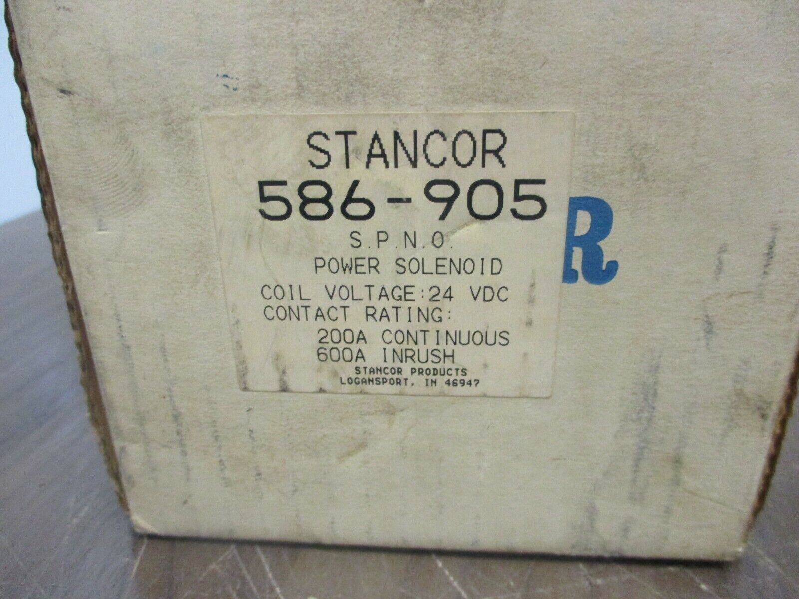 Stancor Power Solenoid 586-905 24VDC Coil 200A New Surplus