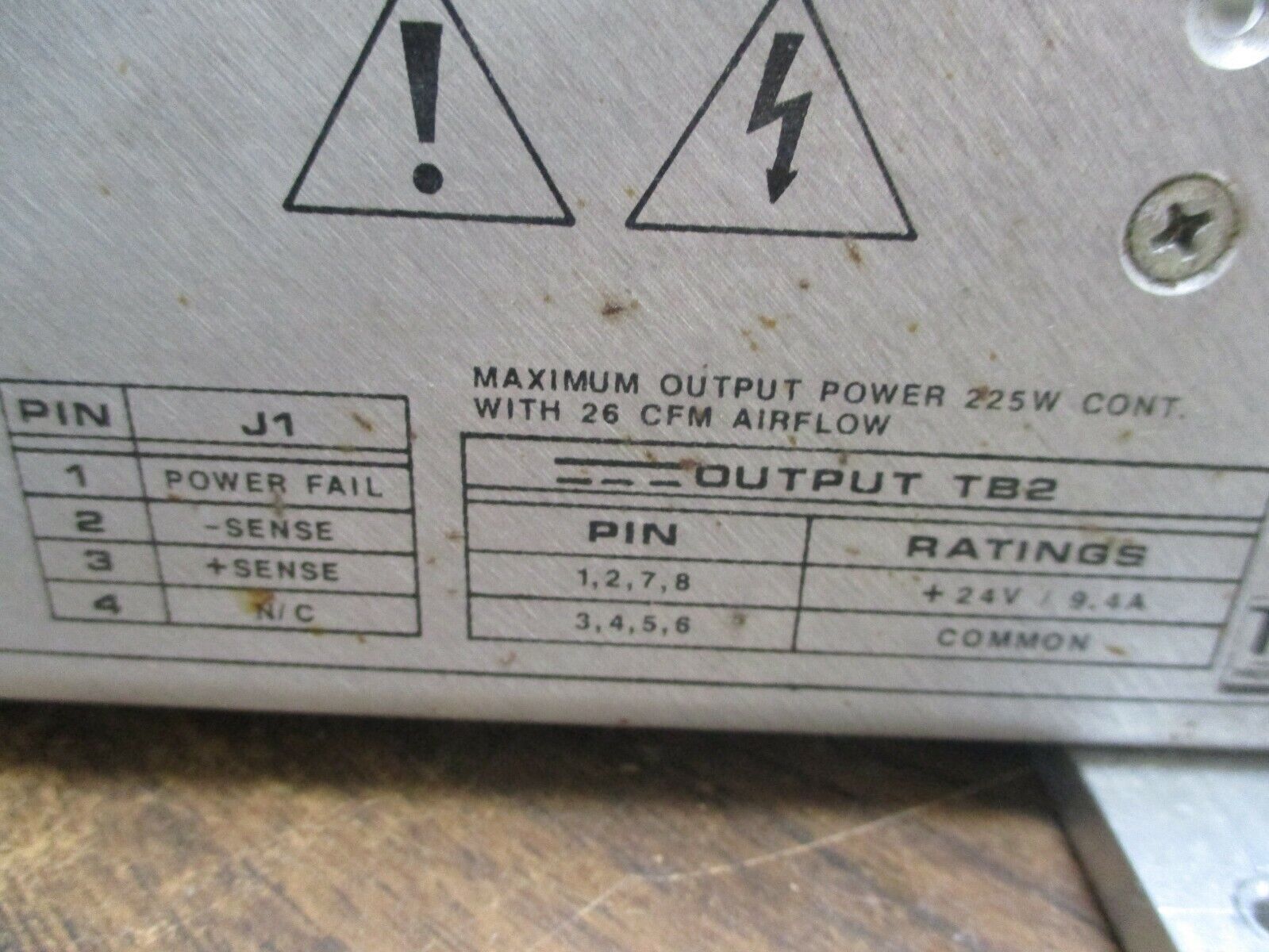 Condor Power Supply GPC225-24 225W Used