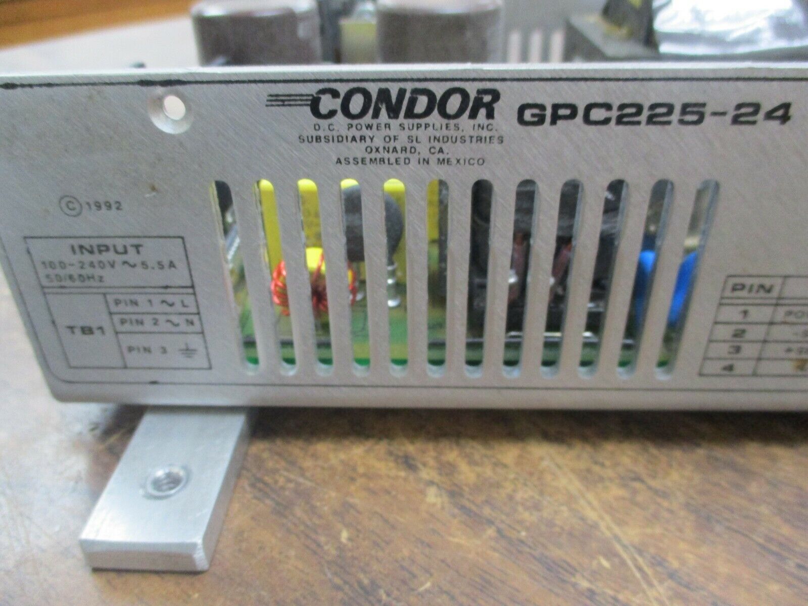 Condor Power Supply GPC225-24 225W Used