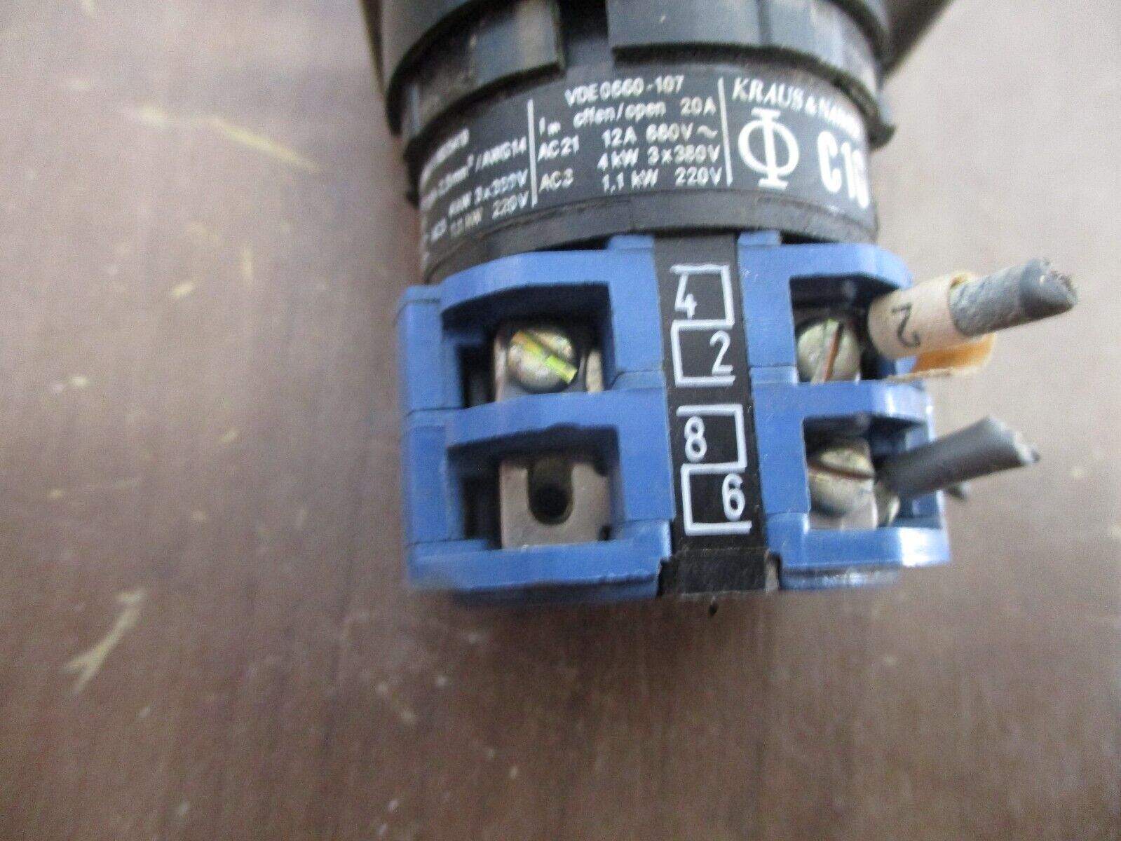 Kraus & Naimer C10 Rotary Ammeter Switch A021 12A 600V Used