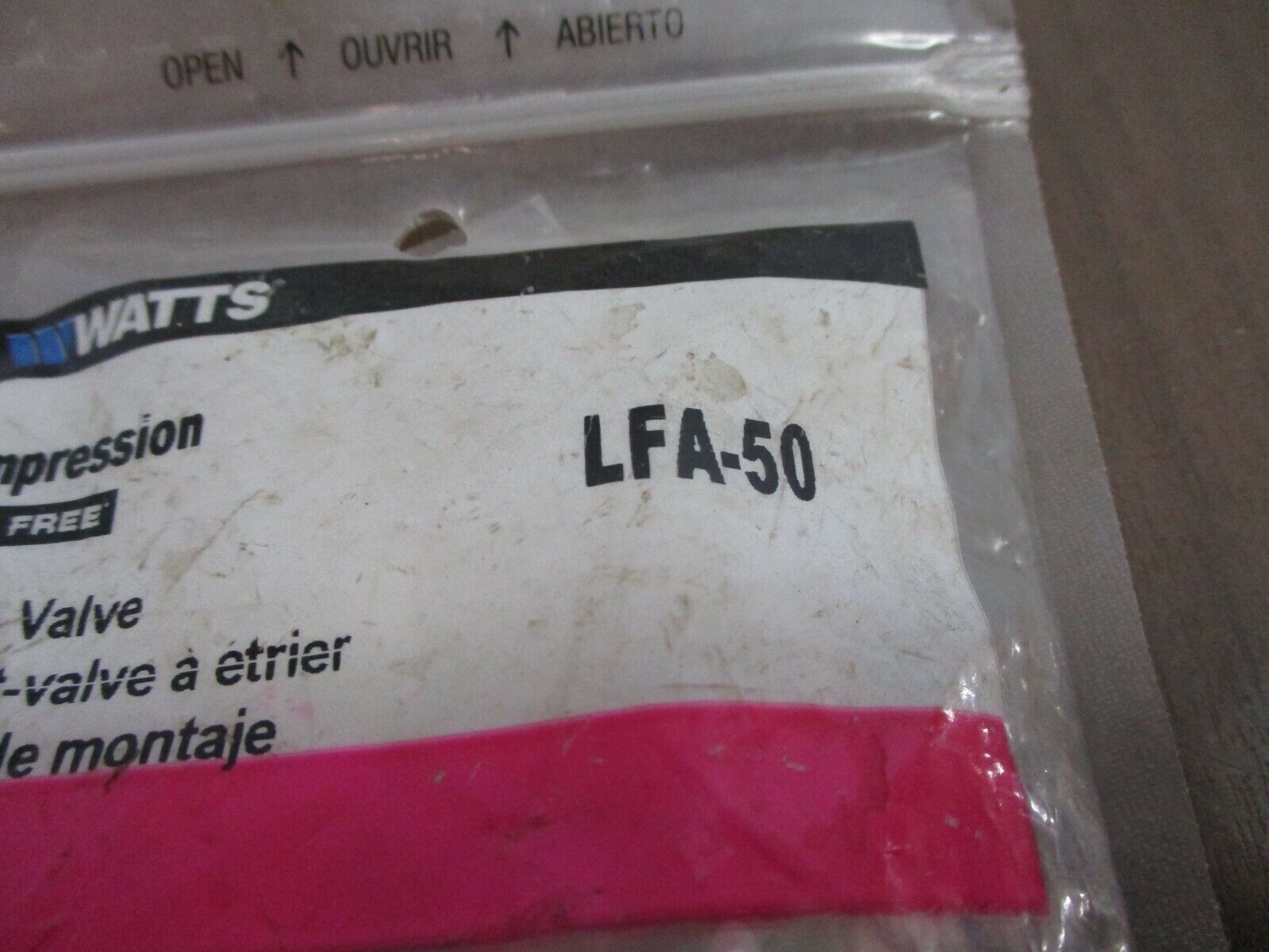 Watts Saddle Valve LFA-50 1/4" OD New Surplus