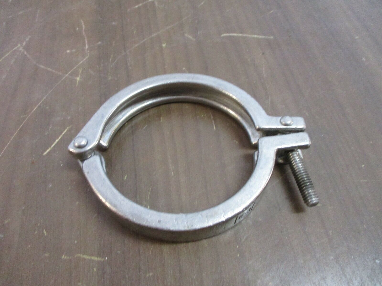 Misc. Brand Stainless Steel Sanitary Clamp Size: 3" *No Wingnut* *Lot of 2* Used