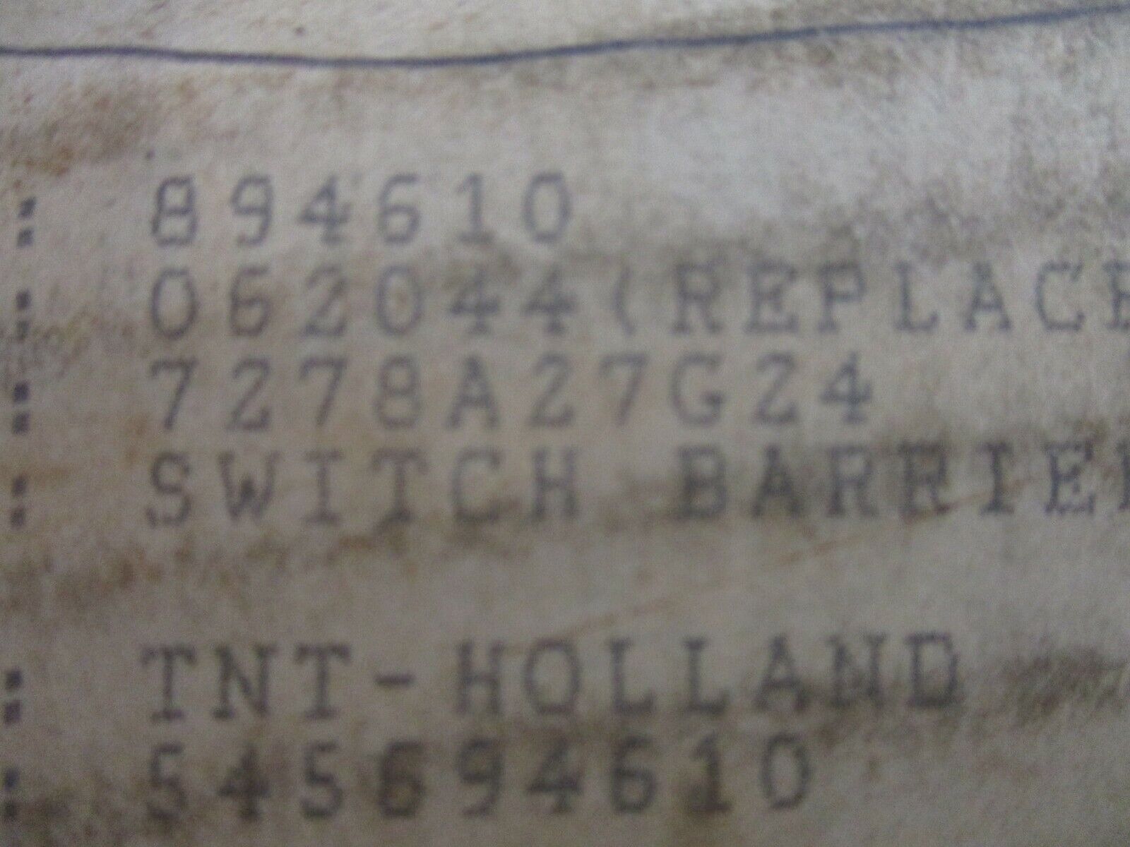 Cutler-Hammer Switch Barrier Assembly 7278A27G24 New Surplus