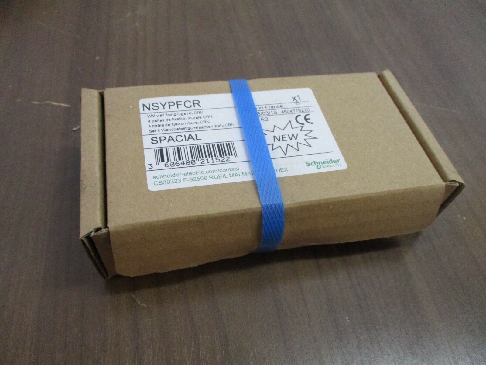 Schneider Wall Fixing Lugs NSYPFCR *2 Sets of 4* New Surplus