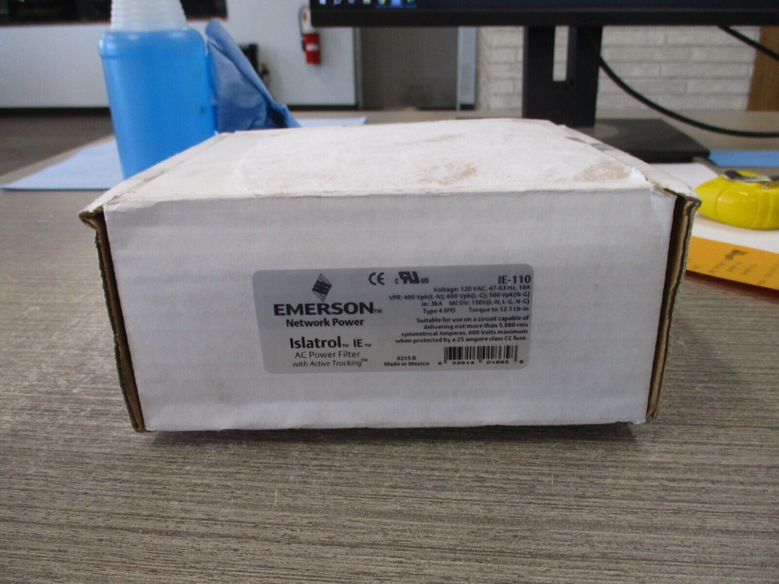 Emerson Islatrol IE AC Power Filter IE-110 120V 47-63 Hz 10A VPR: 400Vpk L-N