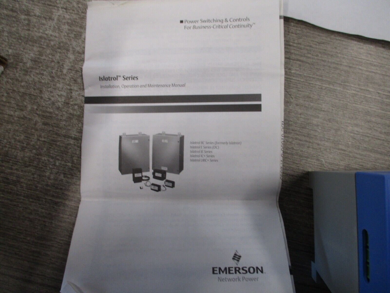 Emerson Islatrol IE AC Power Filter IE-110 120V 47-63 Hz 10A VPR: 400Vpk L-N