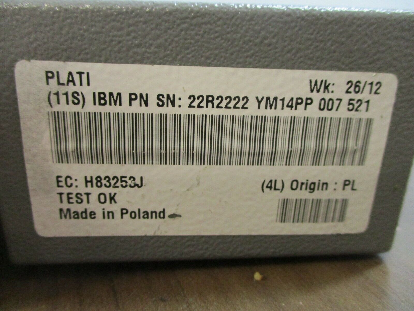 Harting 11S Connector PC-GF20 4-Pin Used