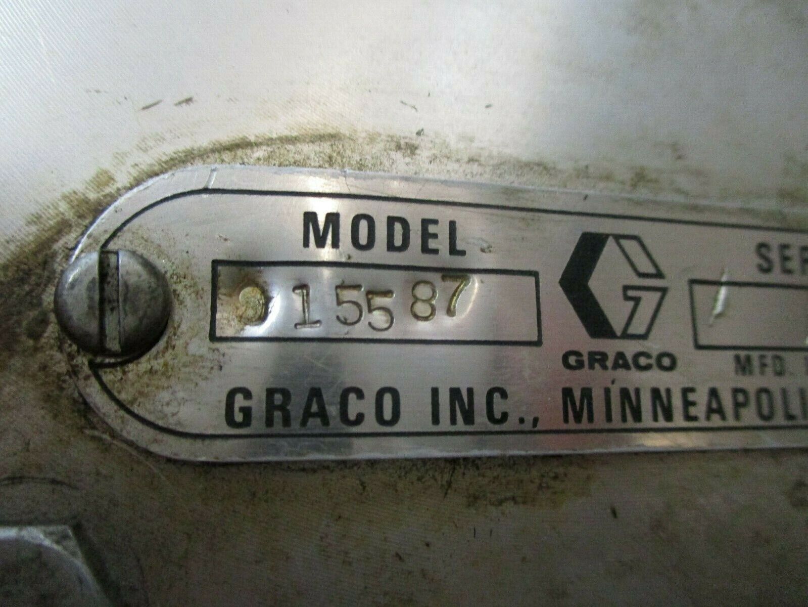 Graco Diaphragm Regulator Valve 015587 Used