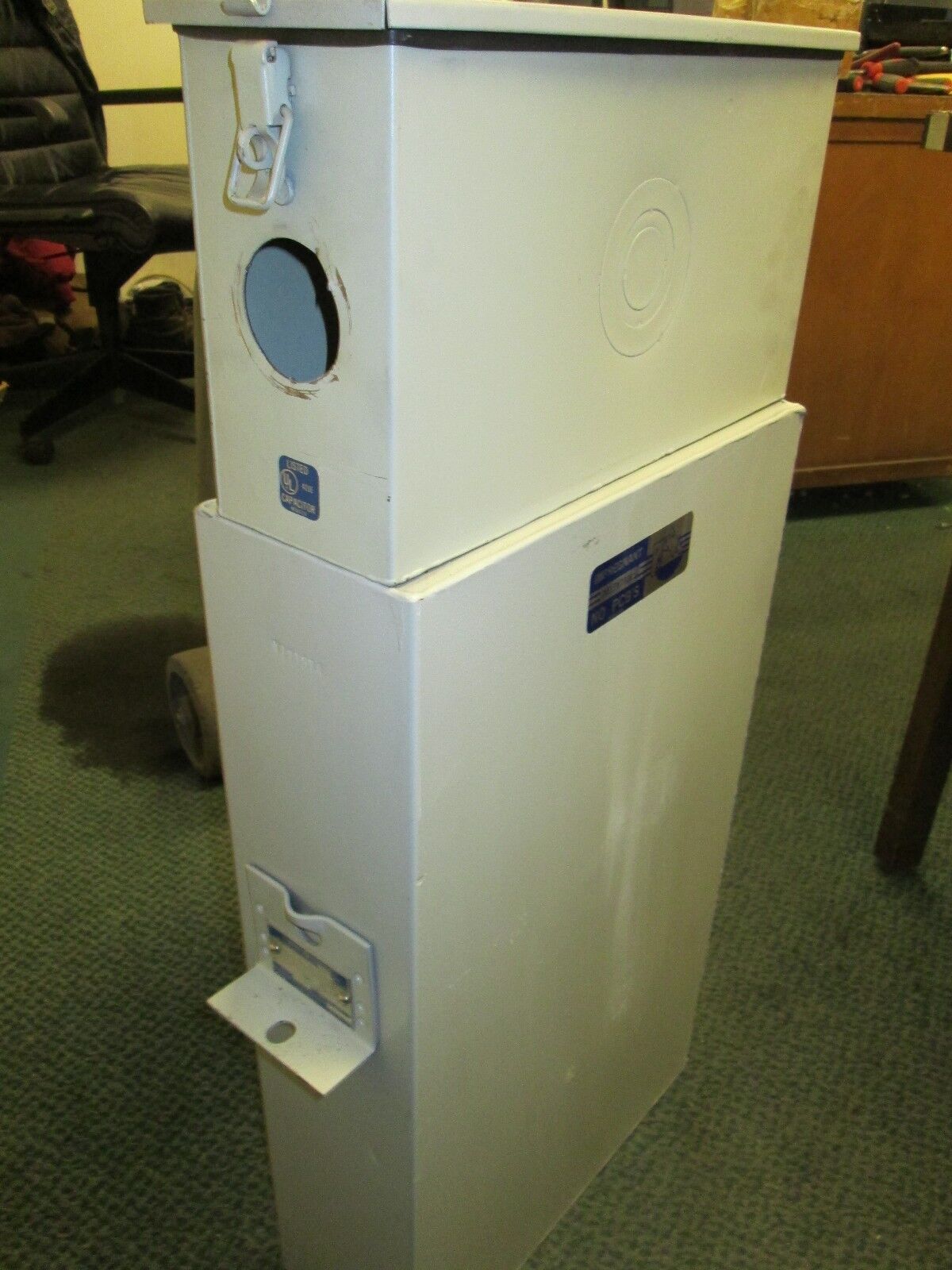 GE Dielektrol Capacitor 55L347RD 480V 50KVAR 60Hz 3Ph Used