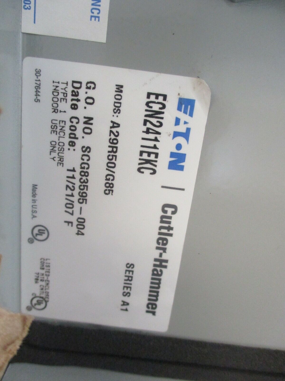 Eaton Size 1 Breaker Combination ECN2411EKC Ser. A1 New Surplus