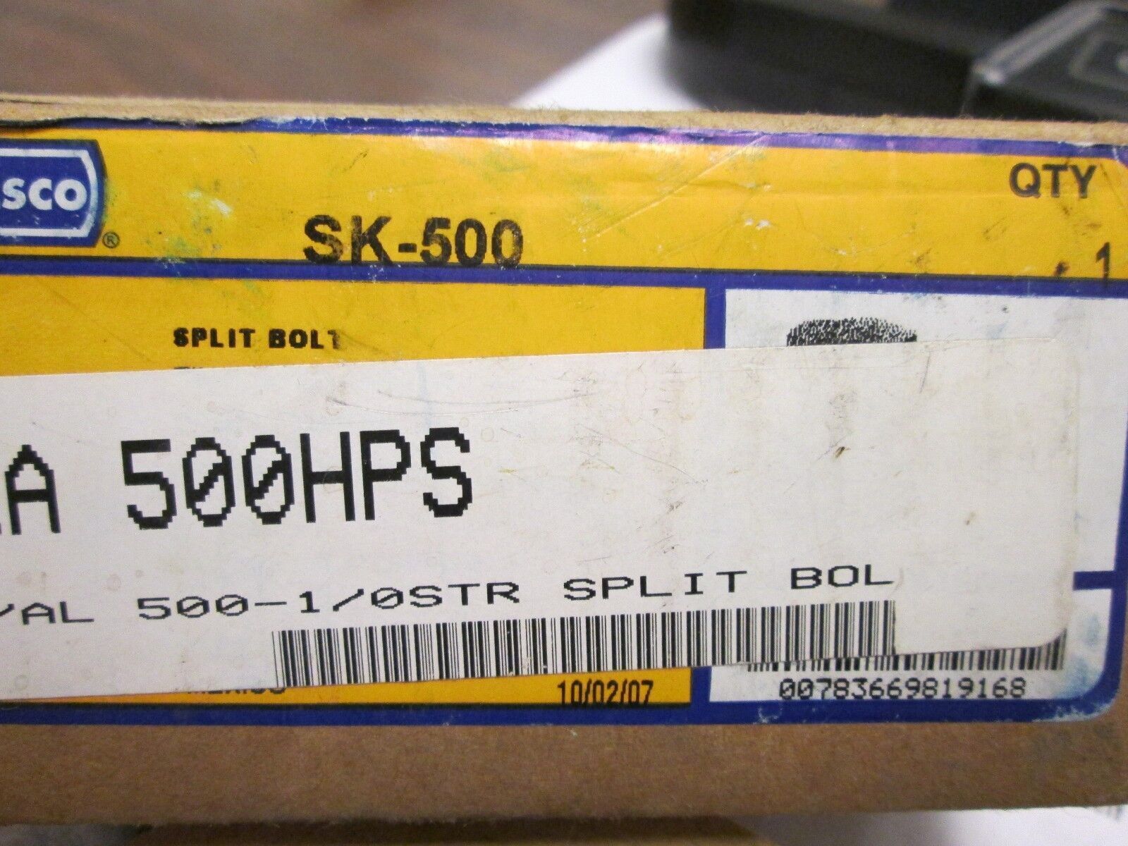 ilsco Split Bolt SK-500 500 MCM New Surplus