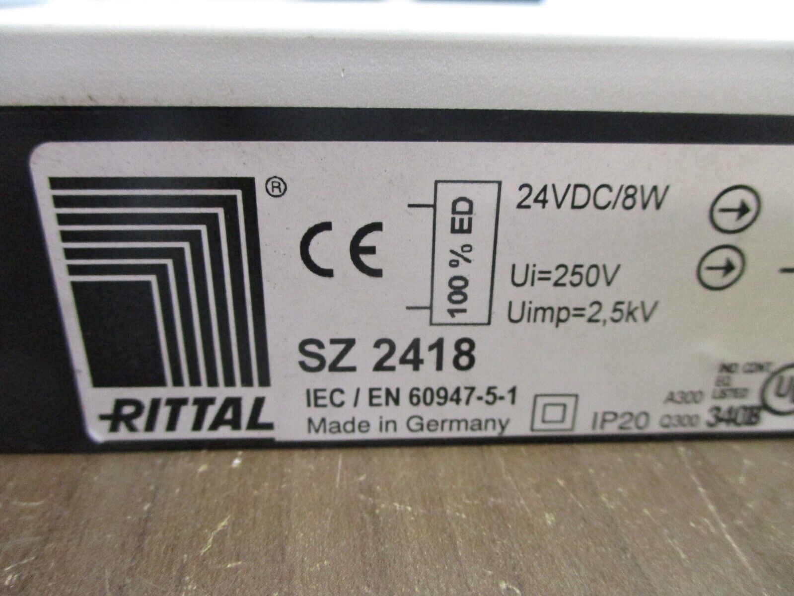 Rittal Safety Lock SZ 2418 24VDC 8W Used