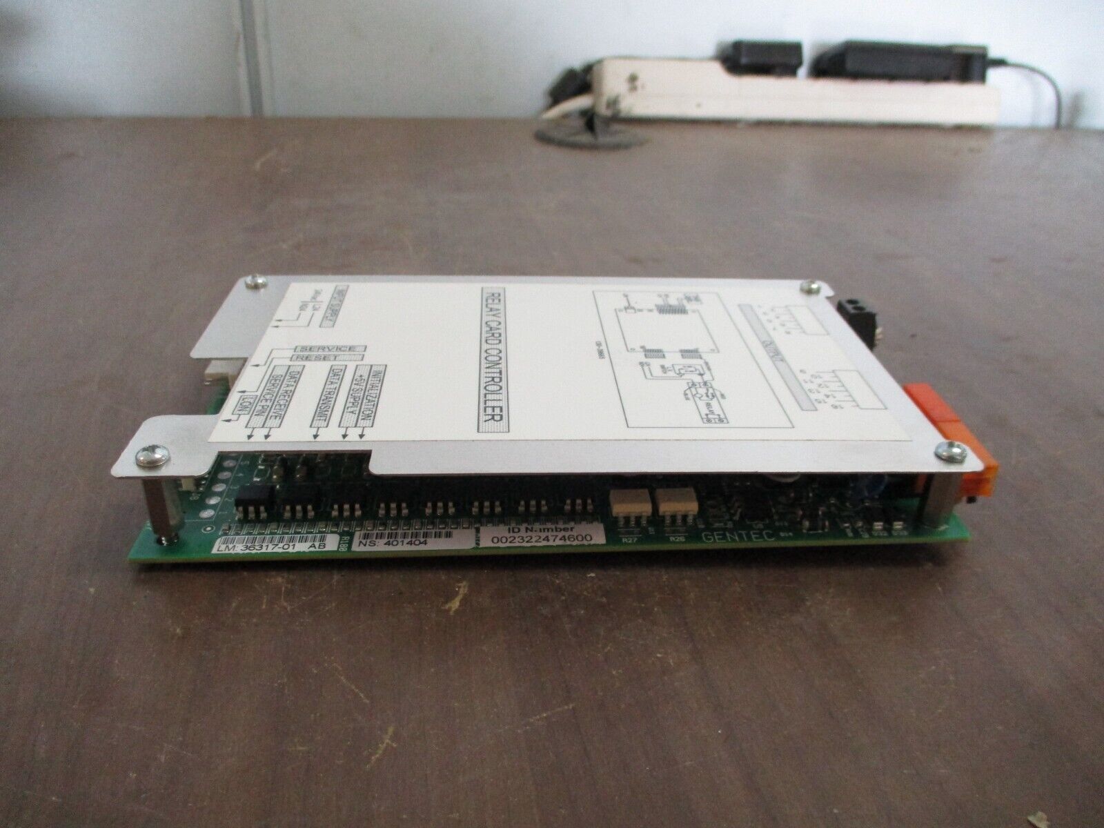 Gentec Relay Card Controller 36317-01 AB Used