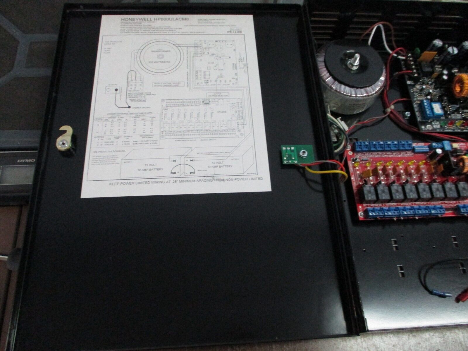 Honeywell Power Supply HP600ULACM8 12/24VDC *No Batteries* Used