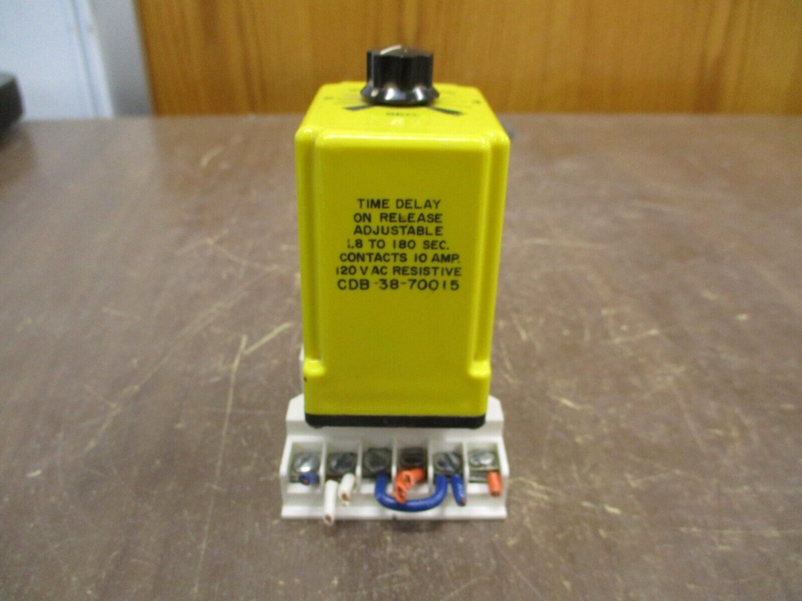 Potter & Brumfield Time Delay Relay CDB-38-70015 Range: 1.8-180 sec Used
