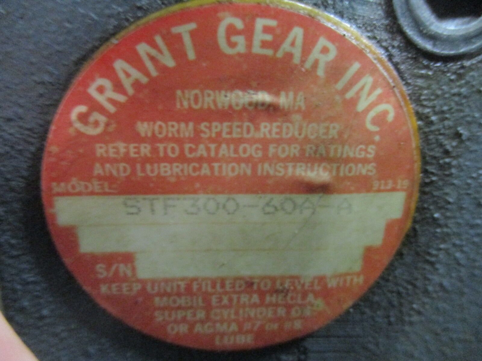 Century AC Motor w/ Gear H931 1.5HP 1800RPM 200-230/460V 4.5-4.4/2.2A FR:KA56C