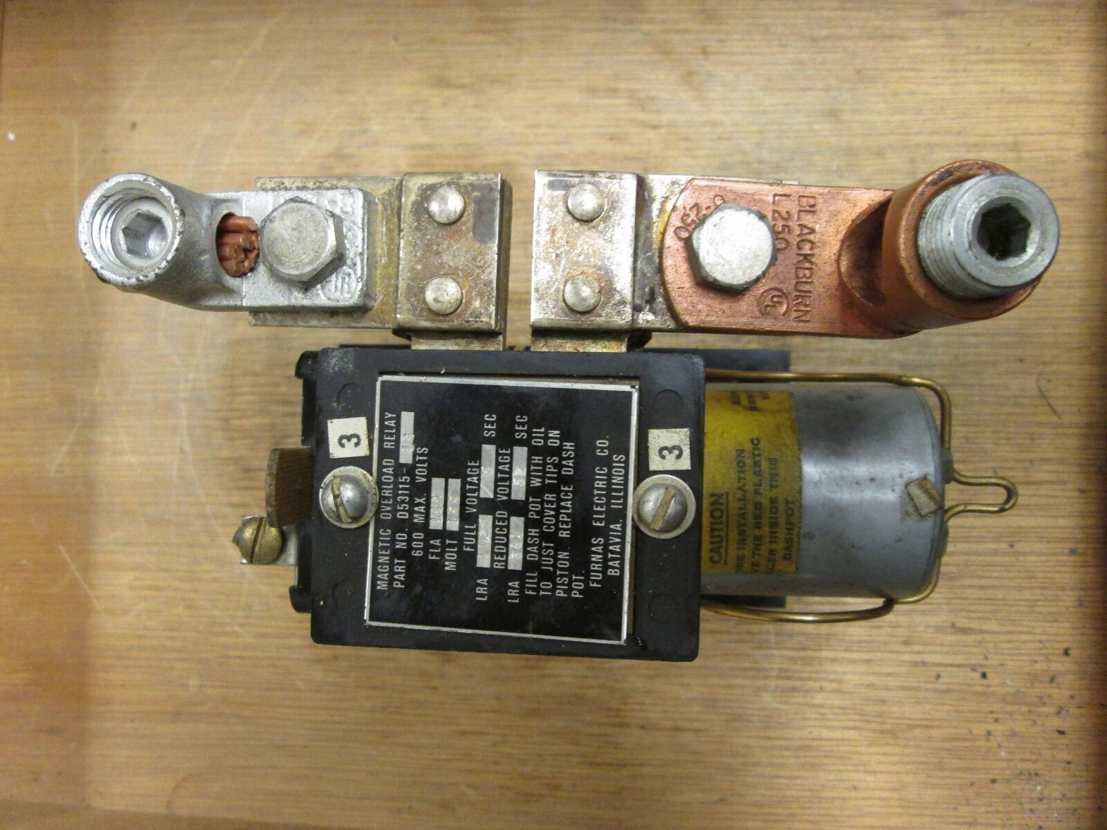 Furnas Magnetic Overload Relay D53115-18 600V Max Used