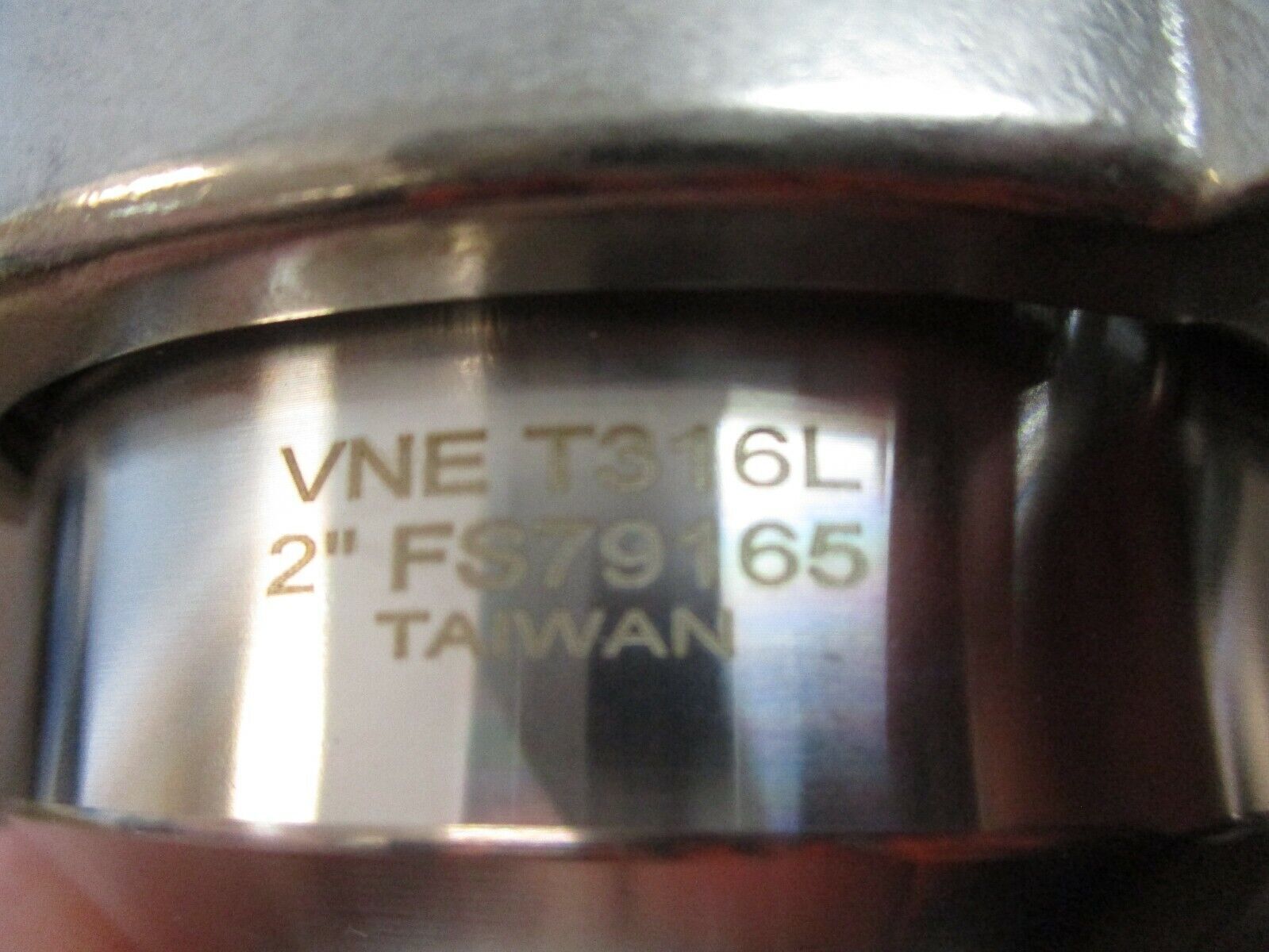 VNE Stainless Steel Spring Check Valve 45C-62.0-V / VNE T316L 2" New Surplus