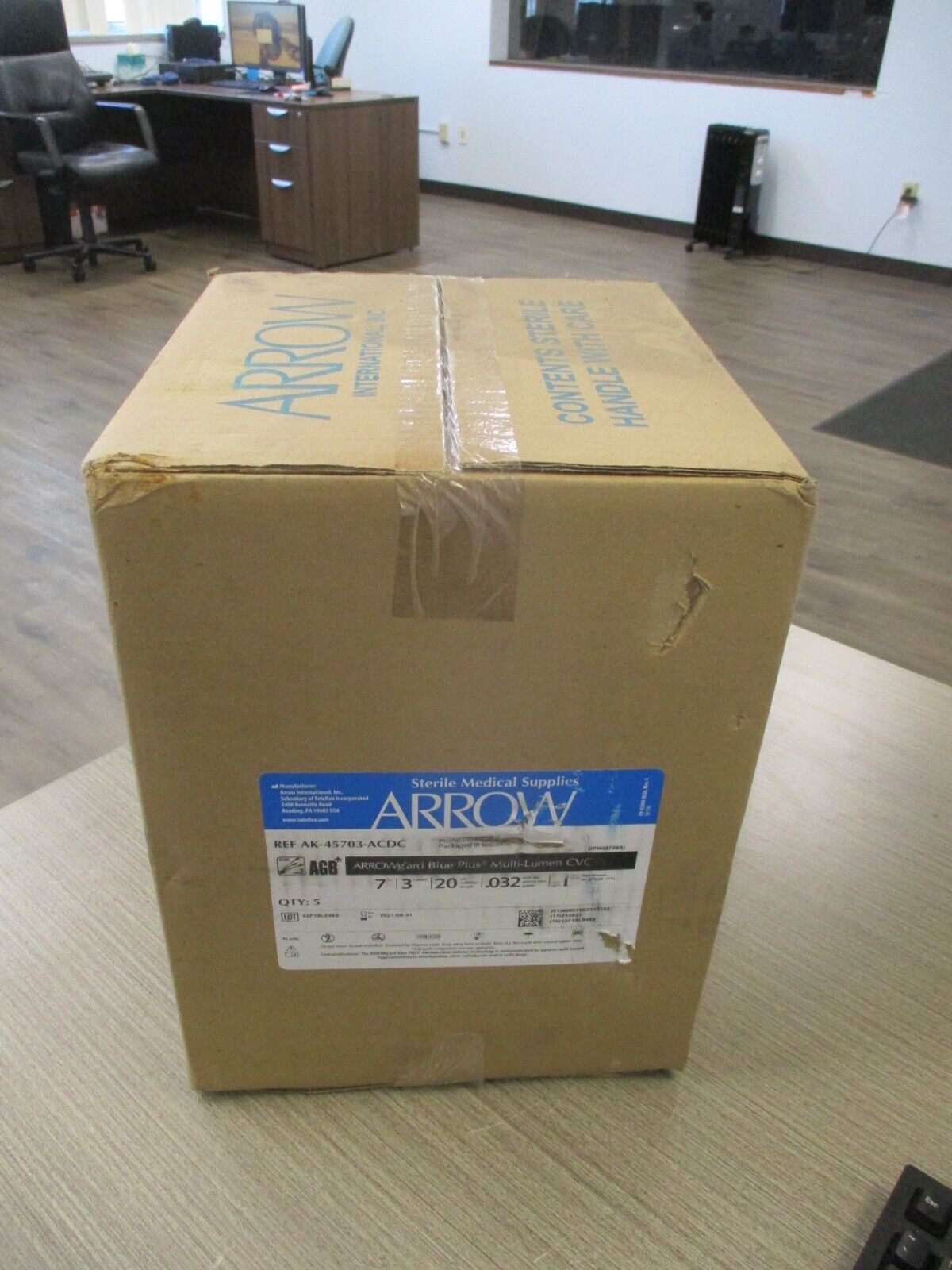 Arrow Arrowg+ard Blue Plus Multi-Lumen CVC AK-45703-ACDC 7FR 3 Lumen New surplus
