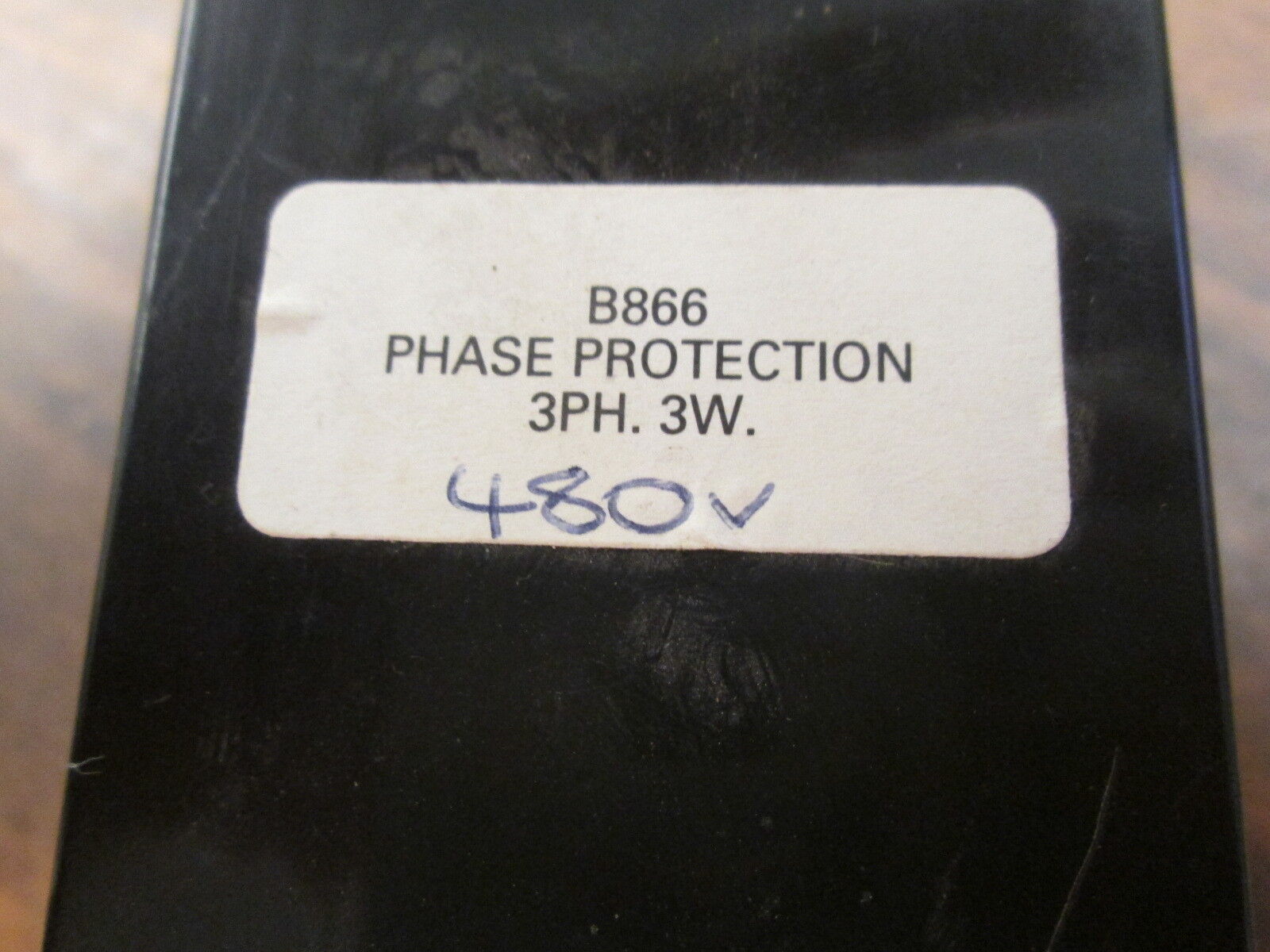 Eltime Phase Protection Relay B866 480V 3Ph 3W *Broken Top Clips* Used