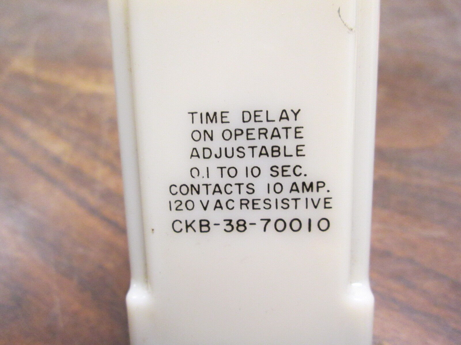 Potter & Brumfield Time Delay Relay CKB-38-70010 120VAC 10A Range:0.1-10sec Used