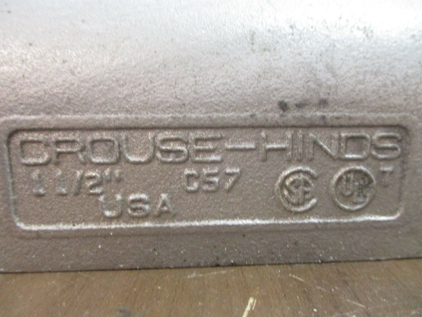 Crouse-Hinds Conduit Body C57 Size: 1 1/2" *Lot of 2* Used