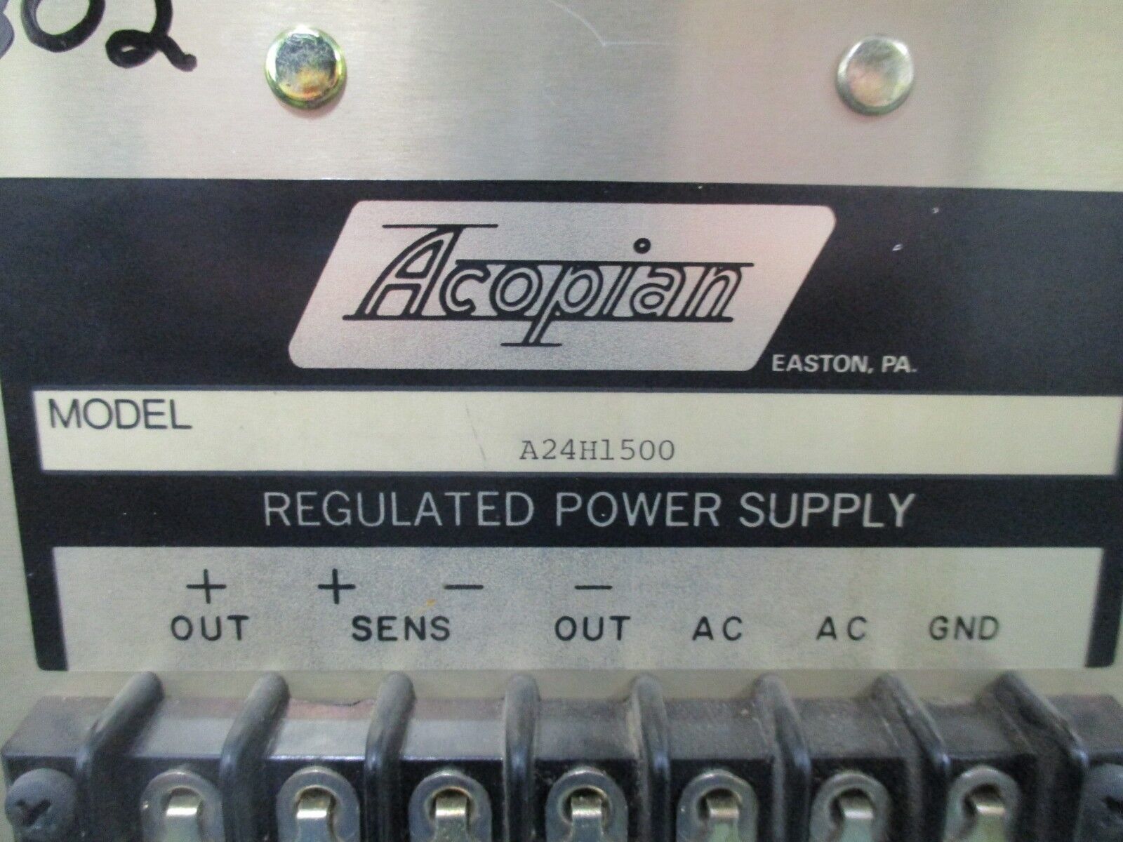Acopian Regulated Power Supply A24H1500 *Dented Top* Used