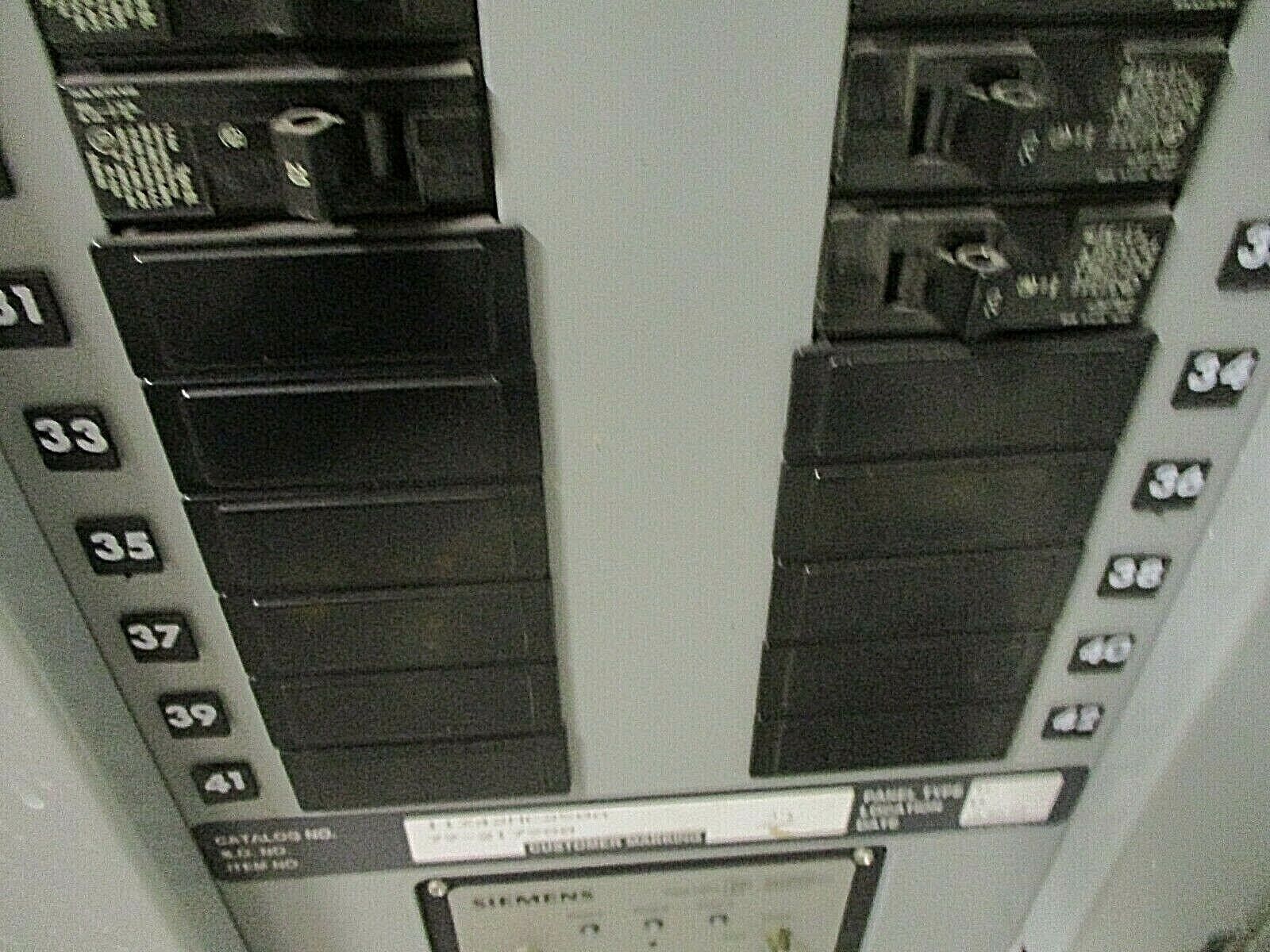 Siemens Main Lug Breaker Panel I1X42MC250A 250A Max 208Y/120 3Ph 4W Used