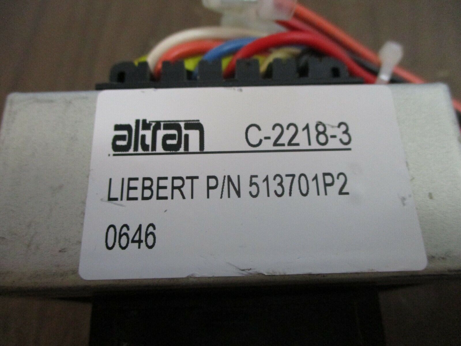 Altran Isolation Transformer C-2218-3 Liebert Part #: 513701P2 Used