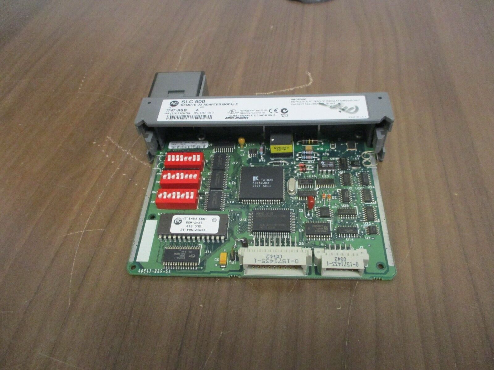 Allen-Bradley SLC 500 Analog Input Module 1747-ASB Ser. A Missing Terminal Cover