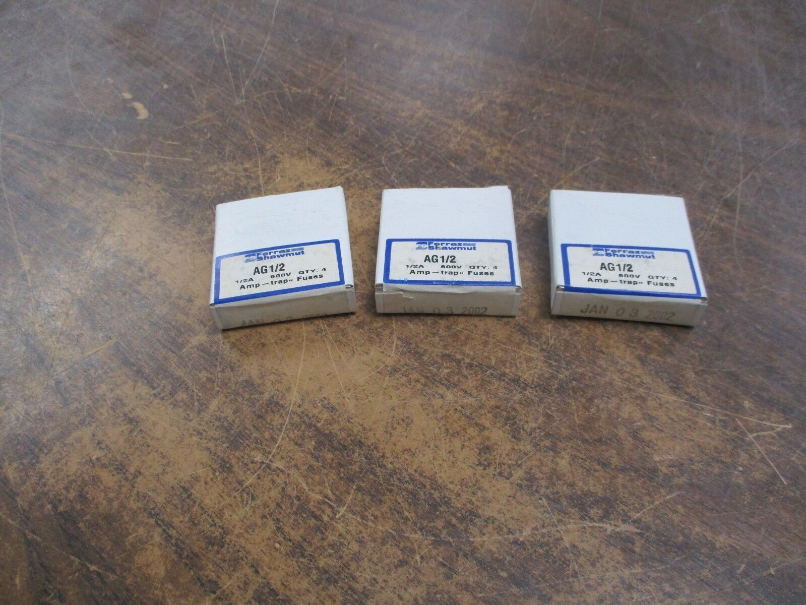 Ferraz Shawmut Amp-Trap Fuse AG1/2 1/2A 600V *Lot of 12, 3 Boxes* New Surplus
