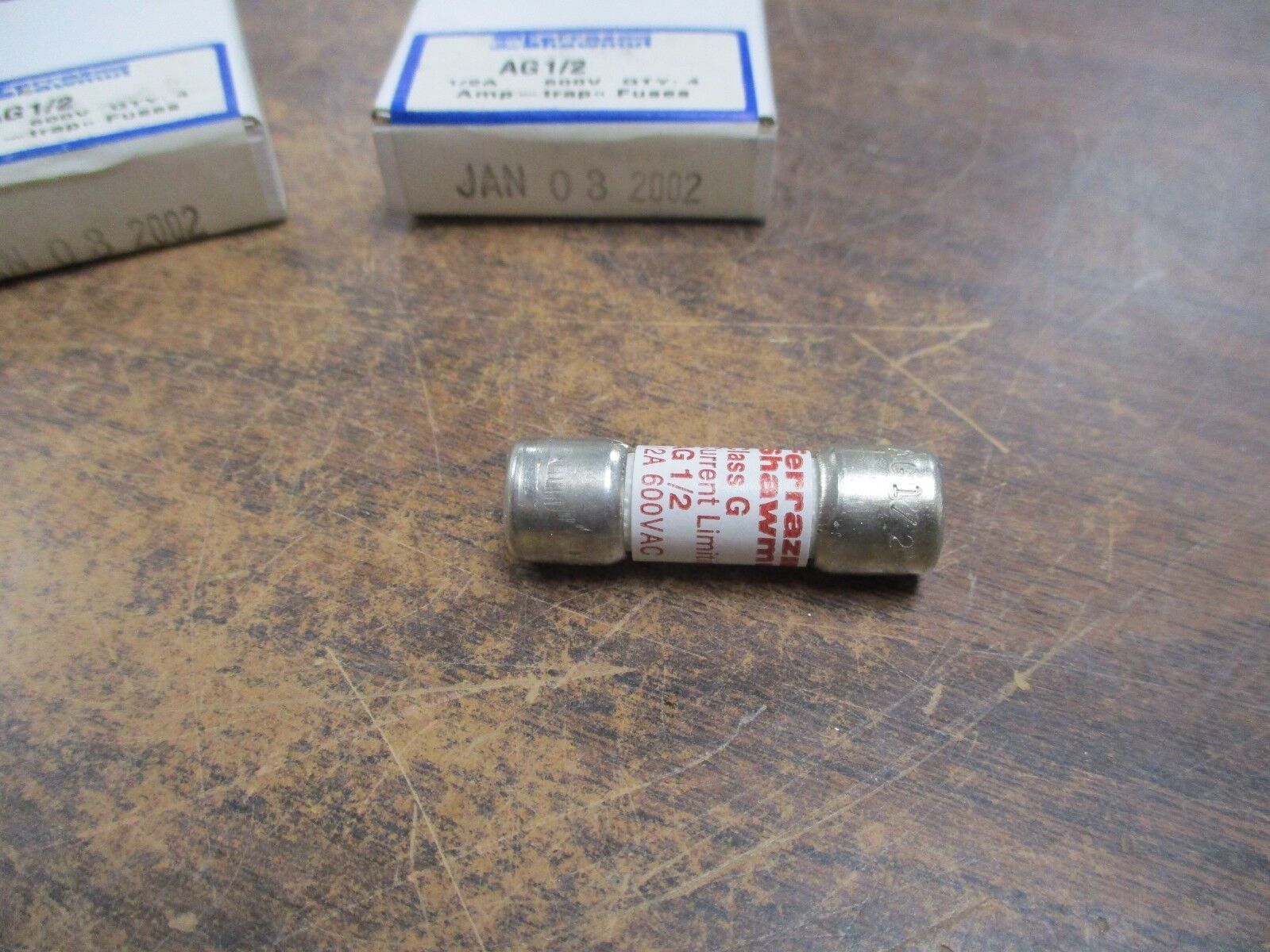 Ferraz Shawmut Amp-Trap Fuse AG1/2 1/2A 600V *Lot of 12, 3 Boxes* New Surplus
