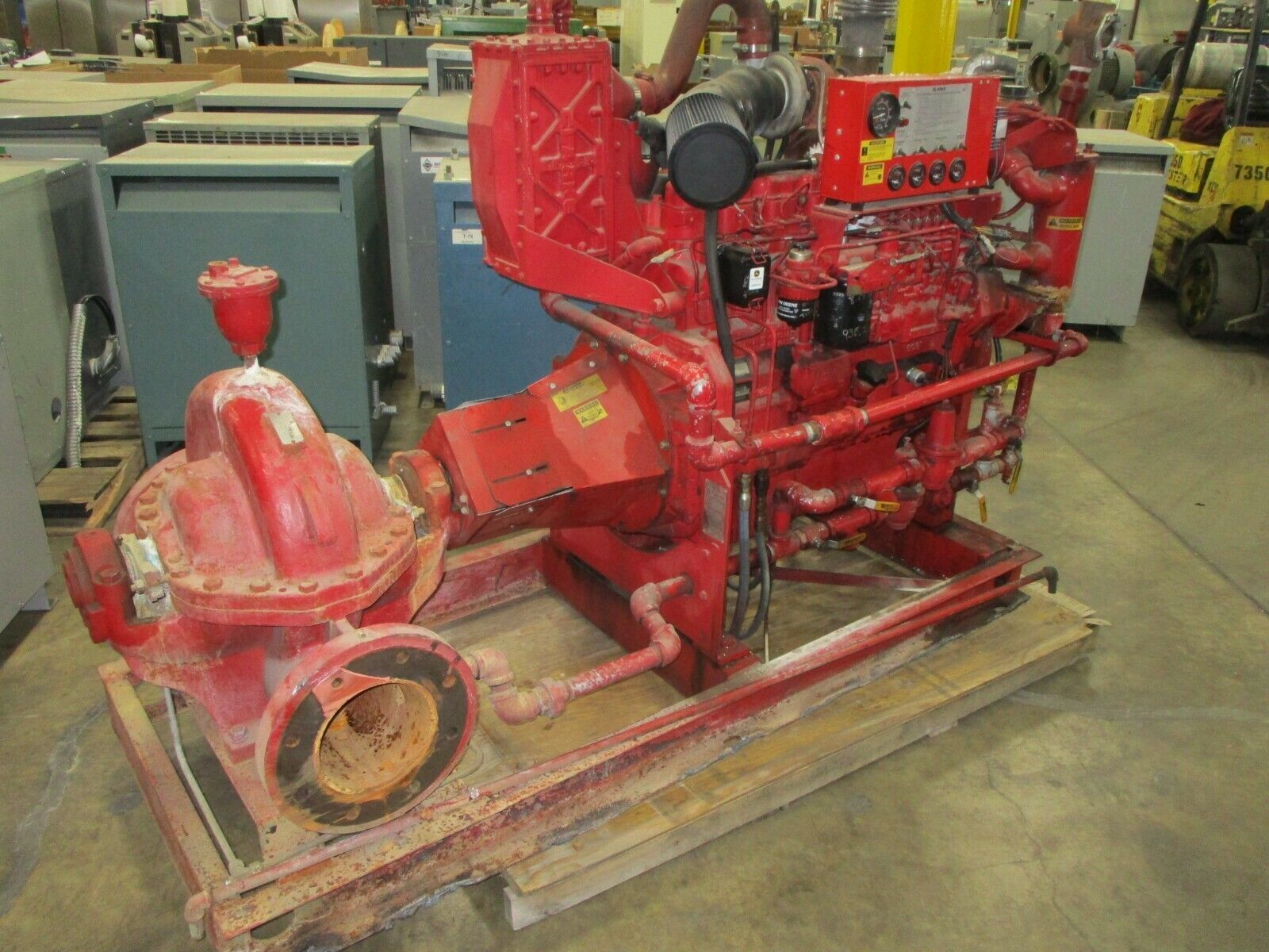 John Deere Diesel Motor w/ Pump 608HF001 8.1L 9415 Hours Used