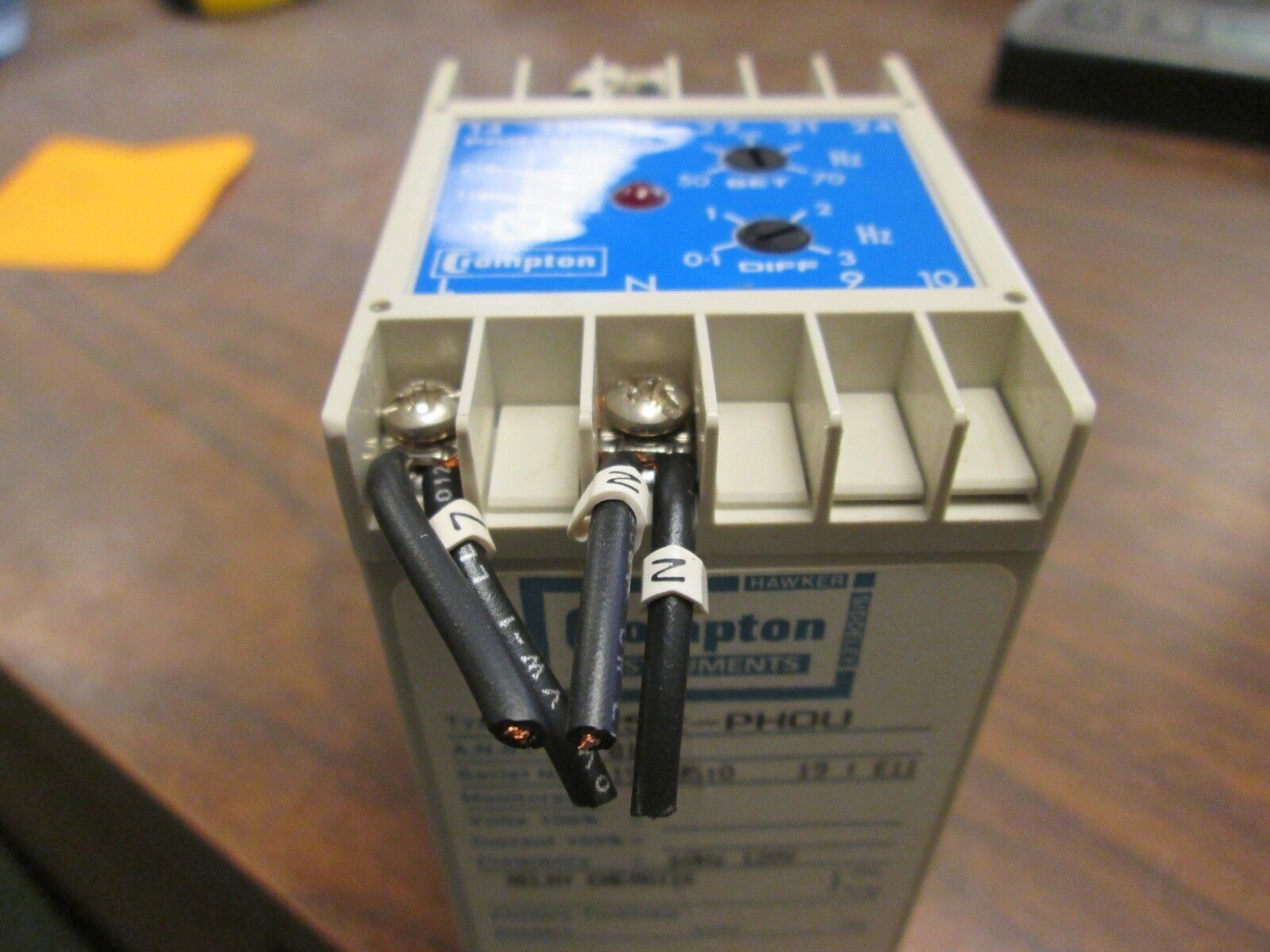 Crompton Relay Input 252-PHOU 120V 60Hz Used