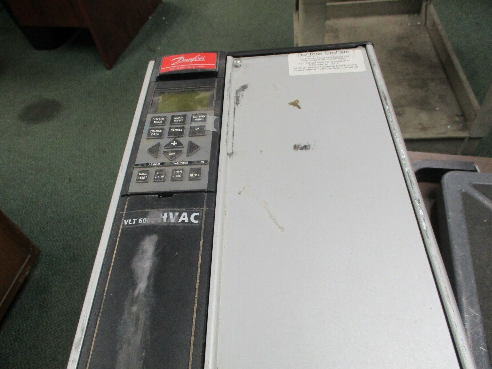 Graham VLT 6042 AC Drive 175Z7369 40HP 3Ph Input:380-460V 50/60Hz 60A Used