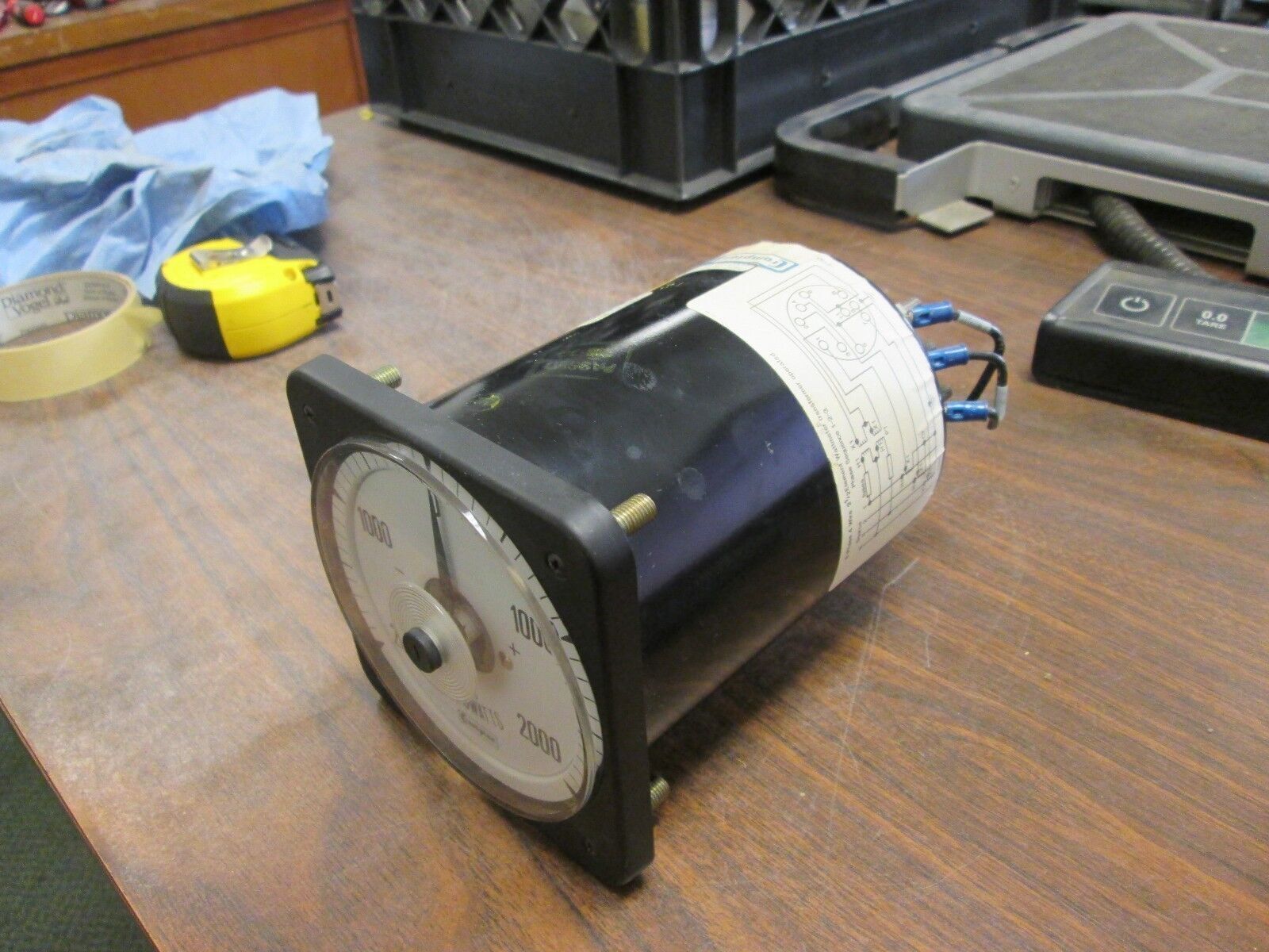 Crompton Kilowattmeter 6969-077 219AQQ.C6 120V 4.62A Used