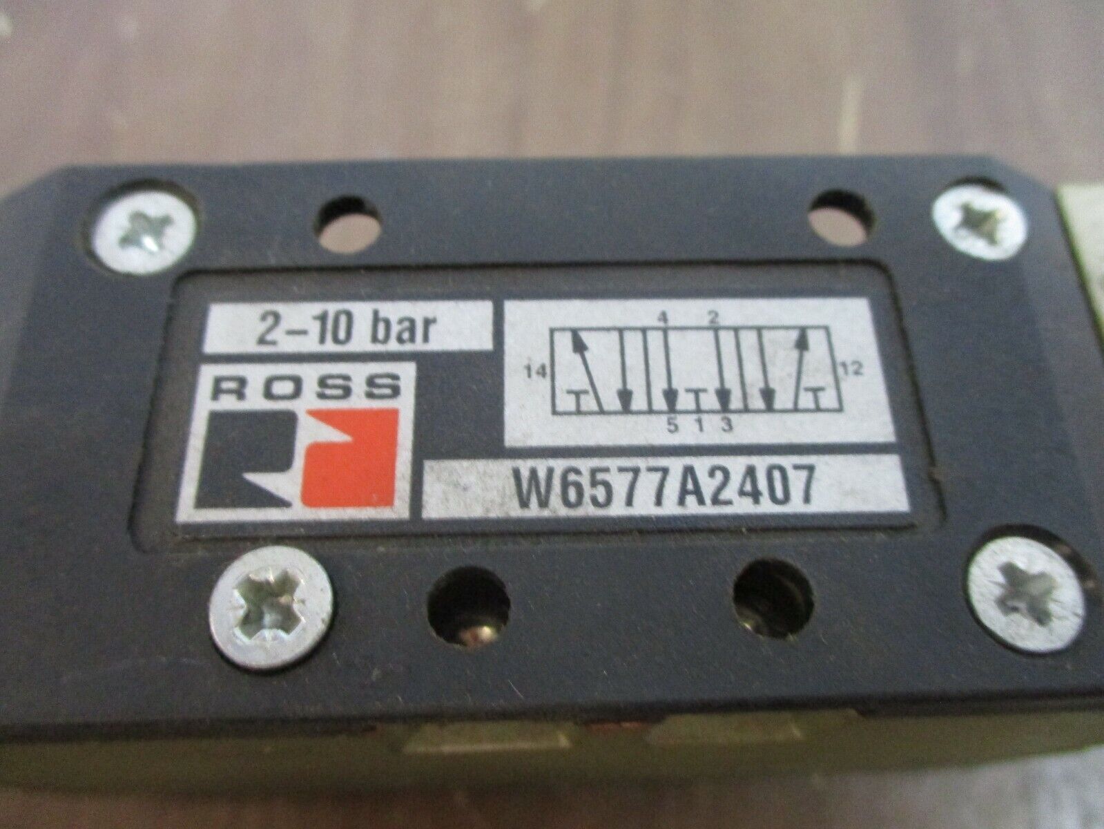 Ross Solenoid Valve W6577A2407 2-10 bar Used