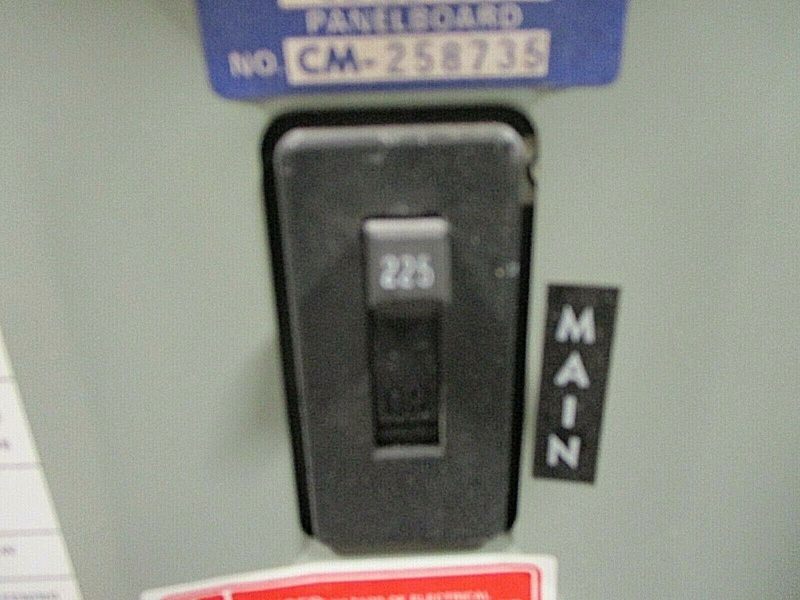 Westinghouse Main Breaker Circuit Breaker Panel MF-32229 225A Max 120/208 3Ph 4W