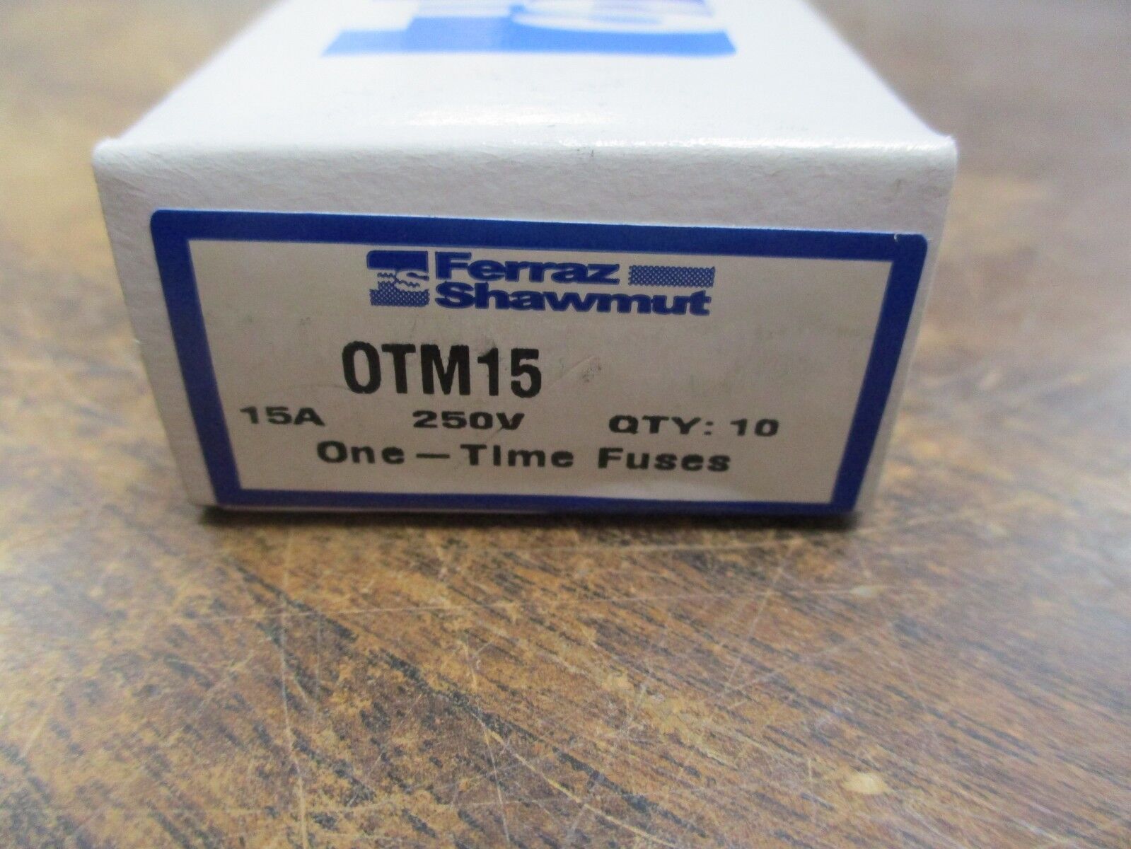 Ferraz Shawmut One-Time Fuse OTM15 15A 250V *Box of 10* New Surplus