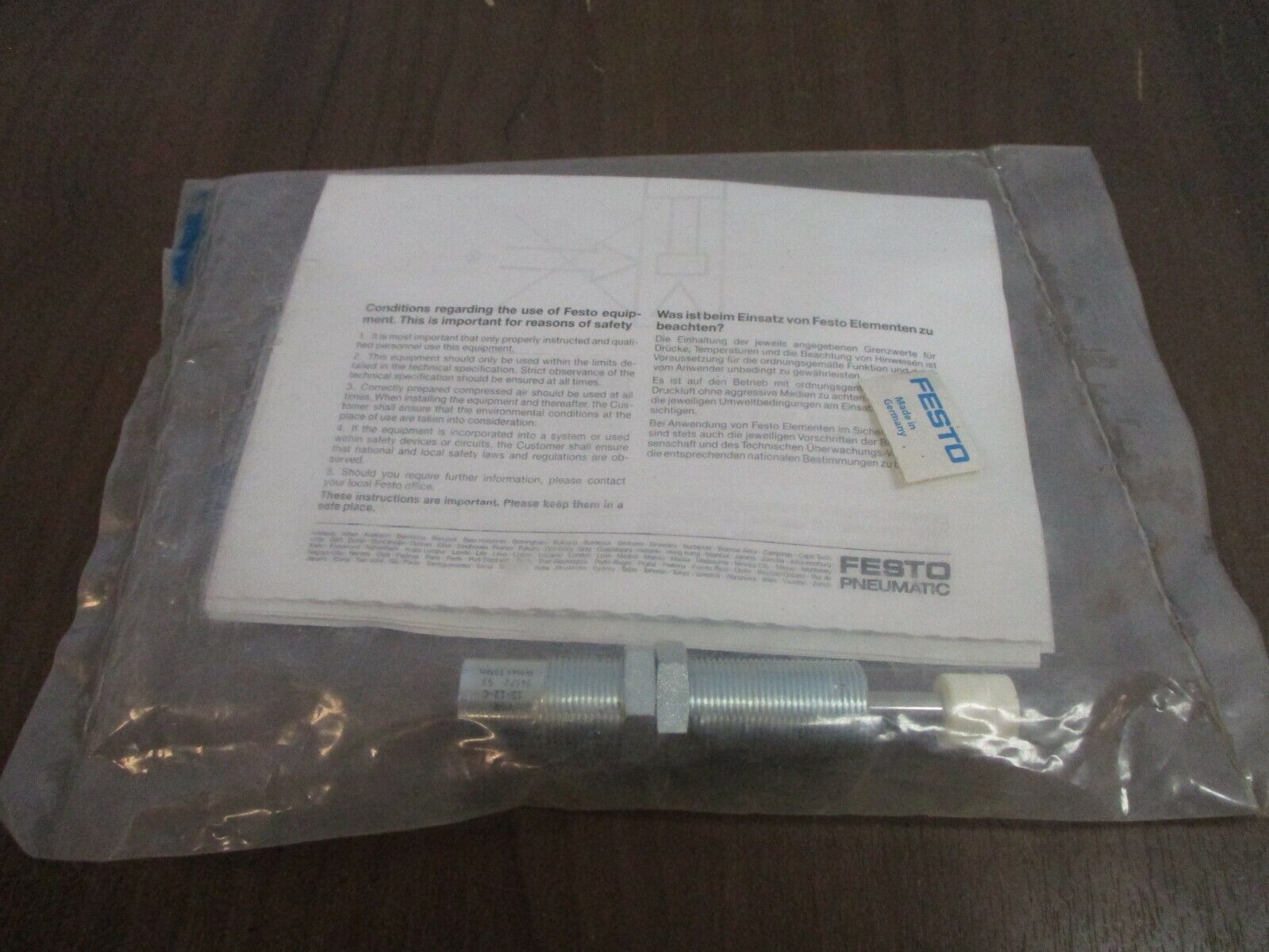 Festo Hydraulic Shock Absorber YSR-12-12 C New Surplus