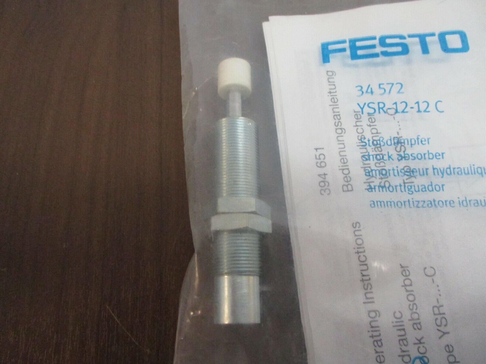 Festo Hydraulic Shock Absorber YSR-12-12 C New Surplus
