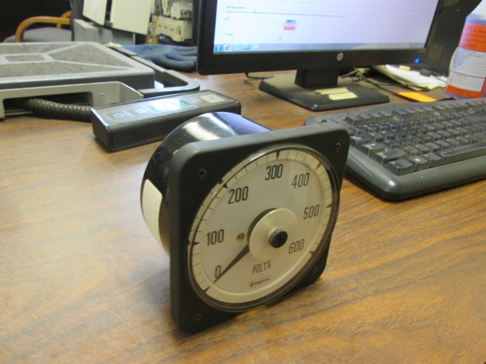 Crompton AC Voltmeter 077-05GA-RSSJ-C6 0/250VAC Range:0-600V Used