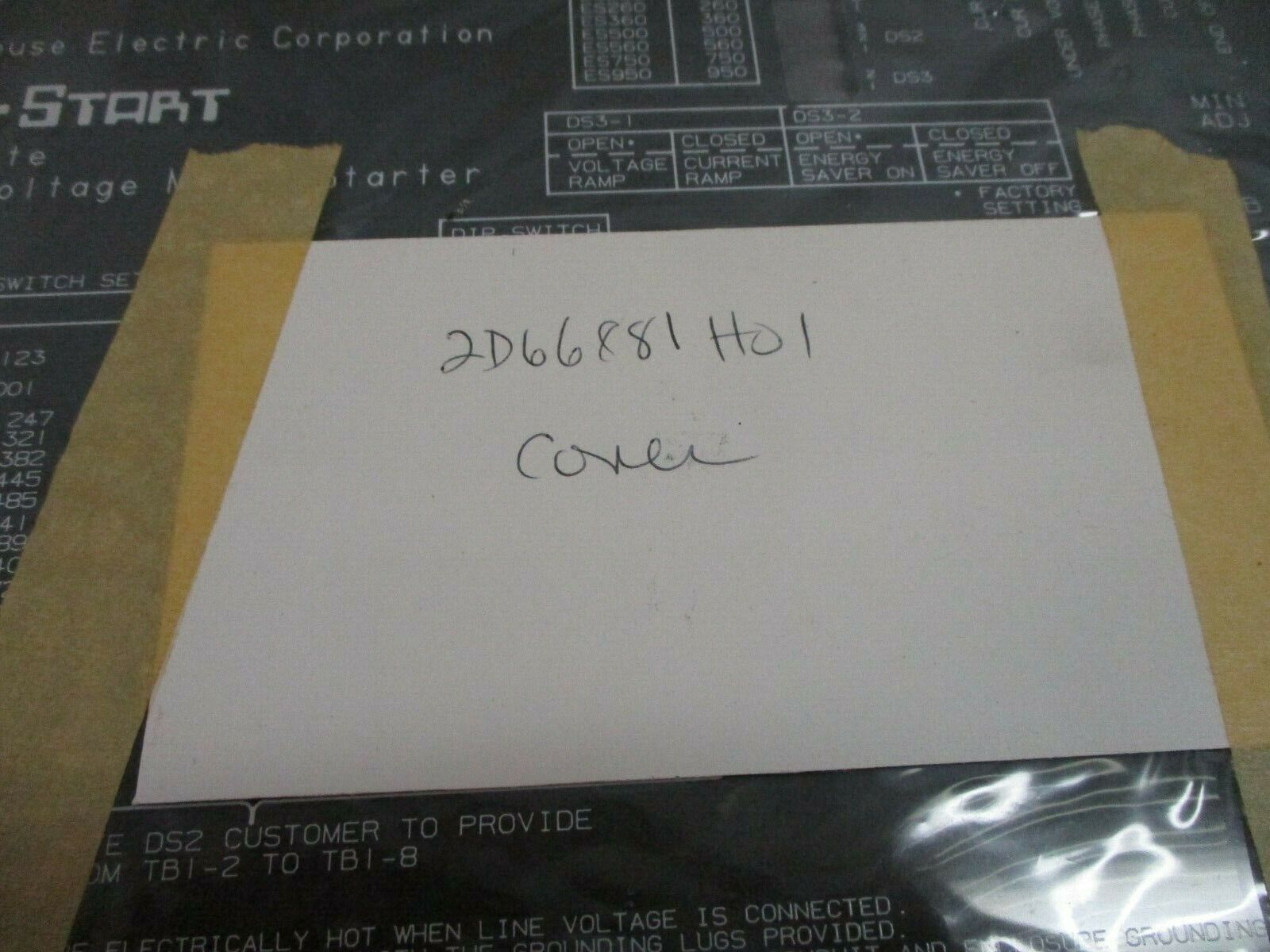 Westinghouse Easy-Start Protective Cover 2D66881H01 Rev. 4 *No Box* New Surplus